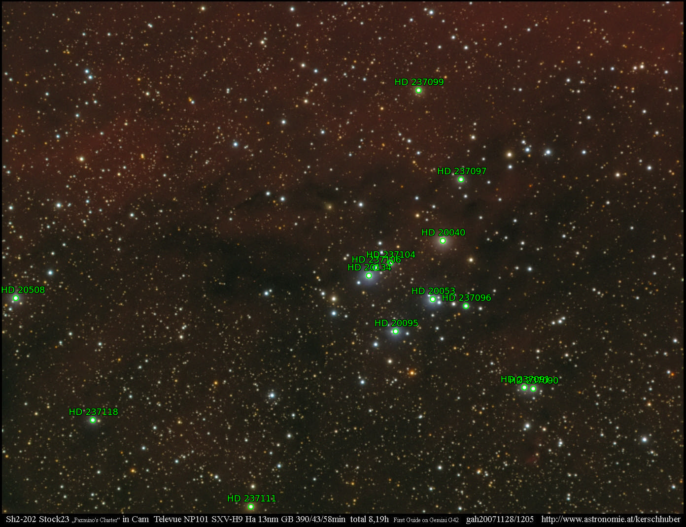 Sternkarten-Overlay (Astrometry.net)