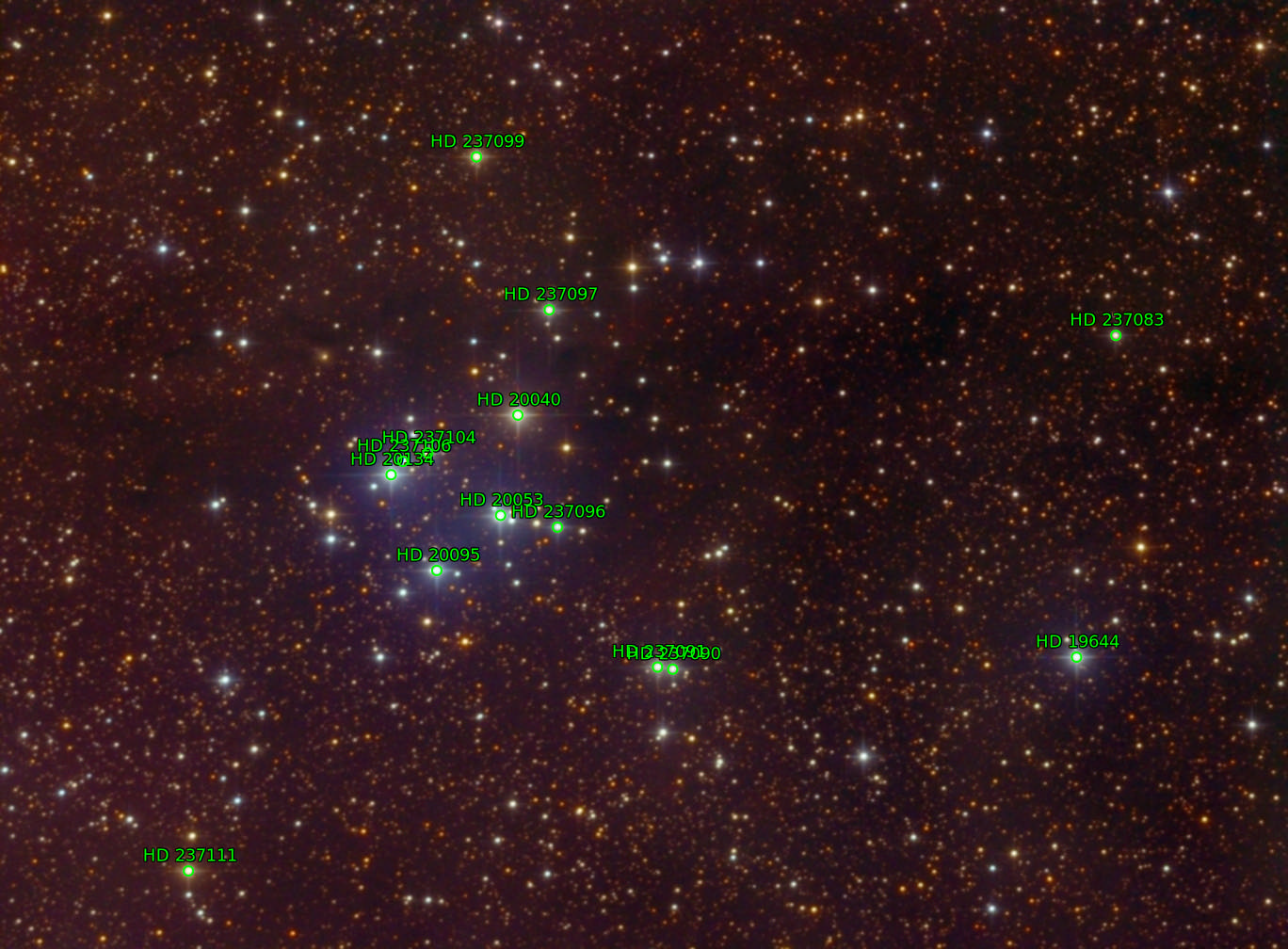 Sternkarten-Overlay (Astrometry.net)