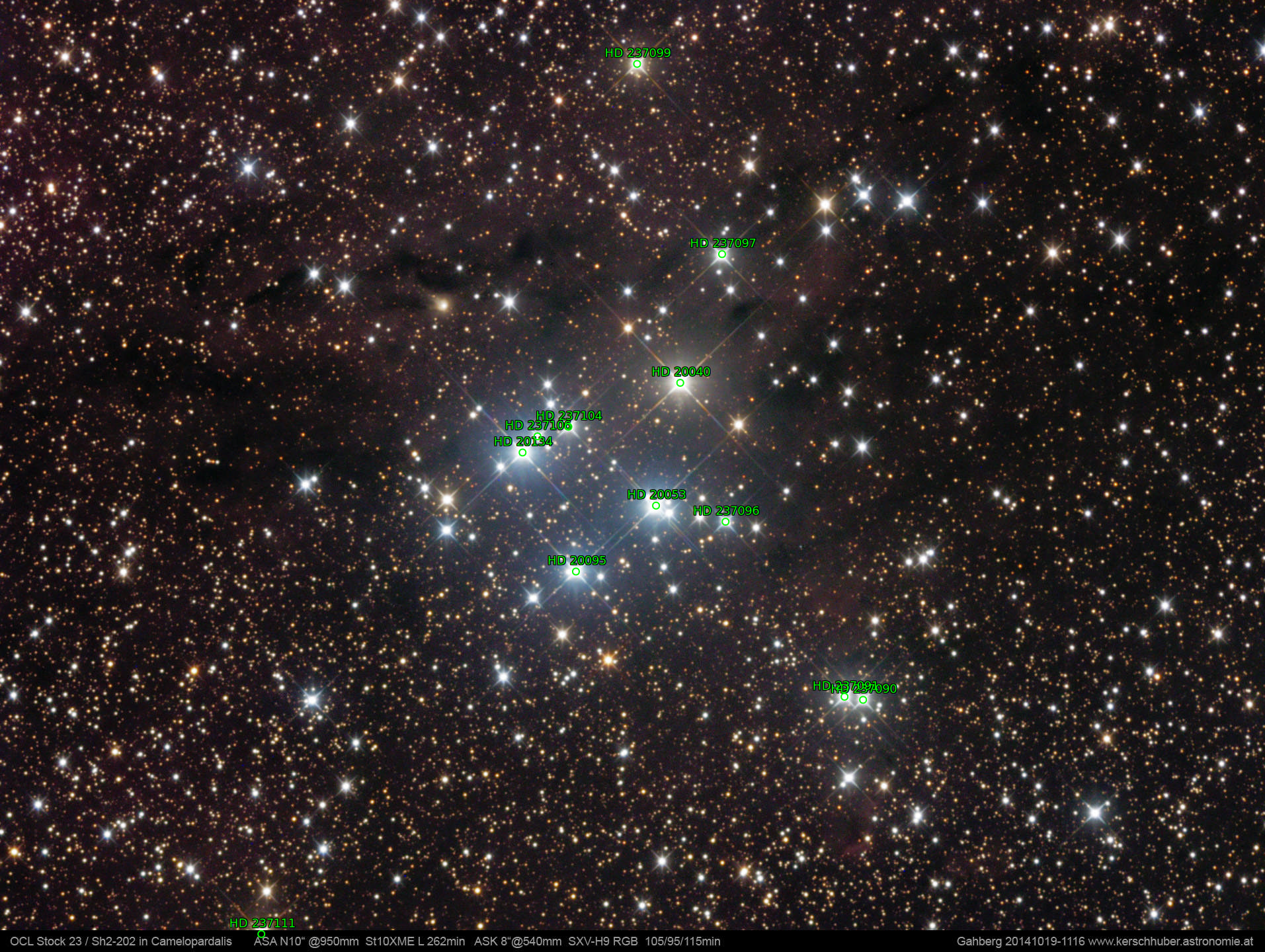 Sternkarten-Overlay (Astrometry.net)