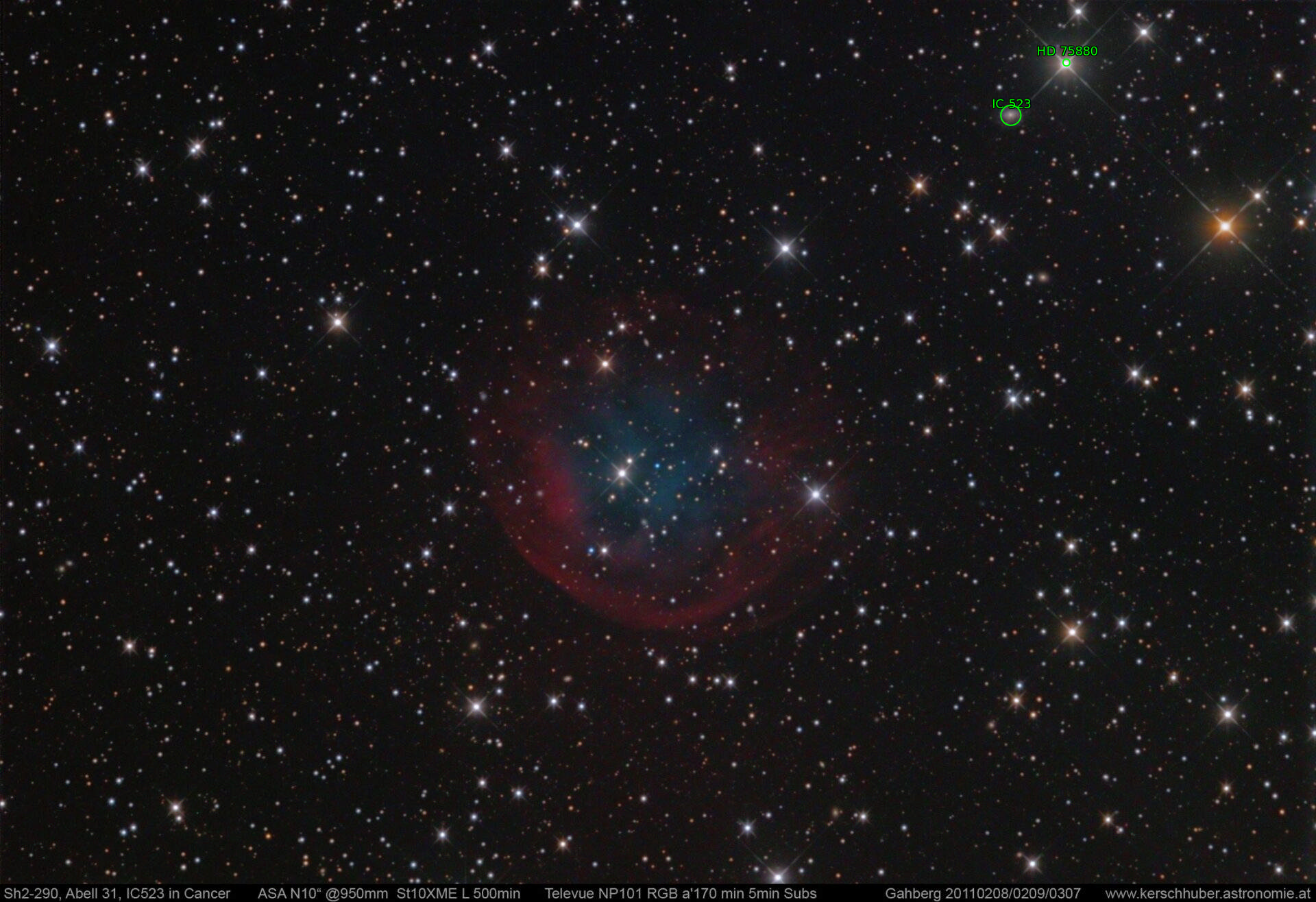 Sternkarten-Overlay (Astrometry.net)