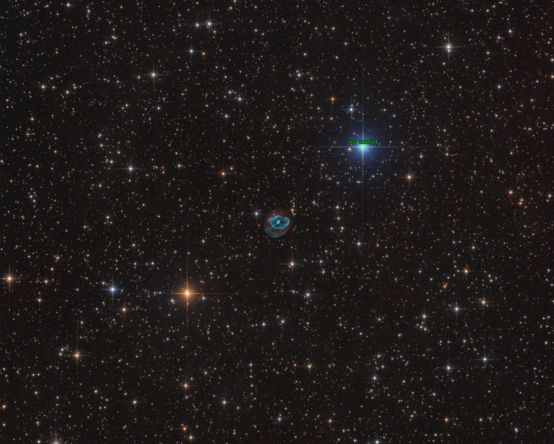 Sternkarten-Overlay (Astrometry.net)
