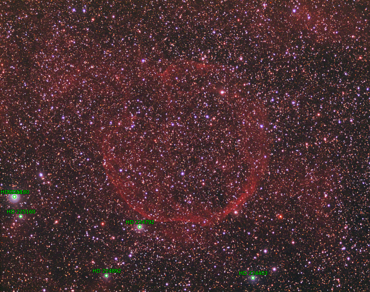 Sternkarten-Overlay (Astrometry.net)