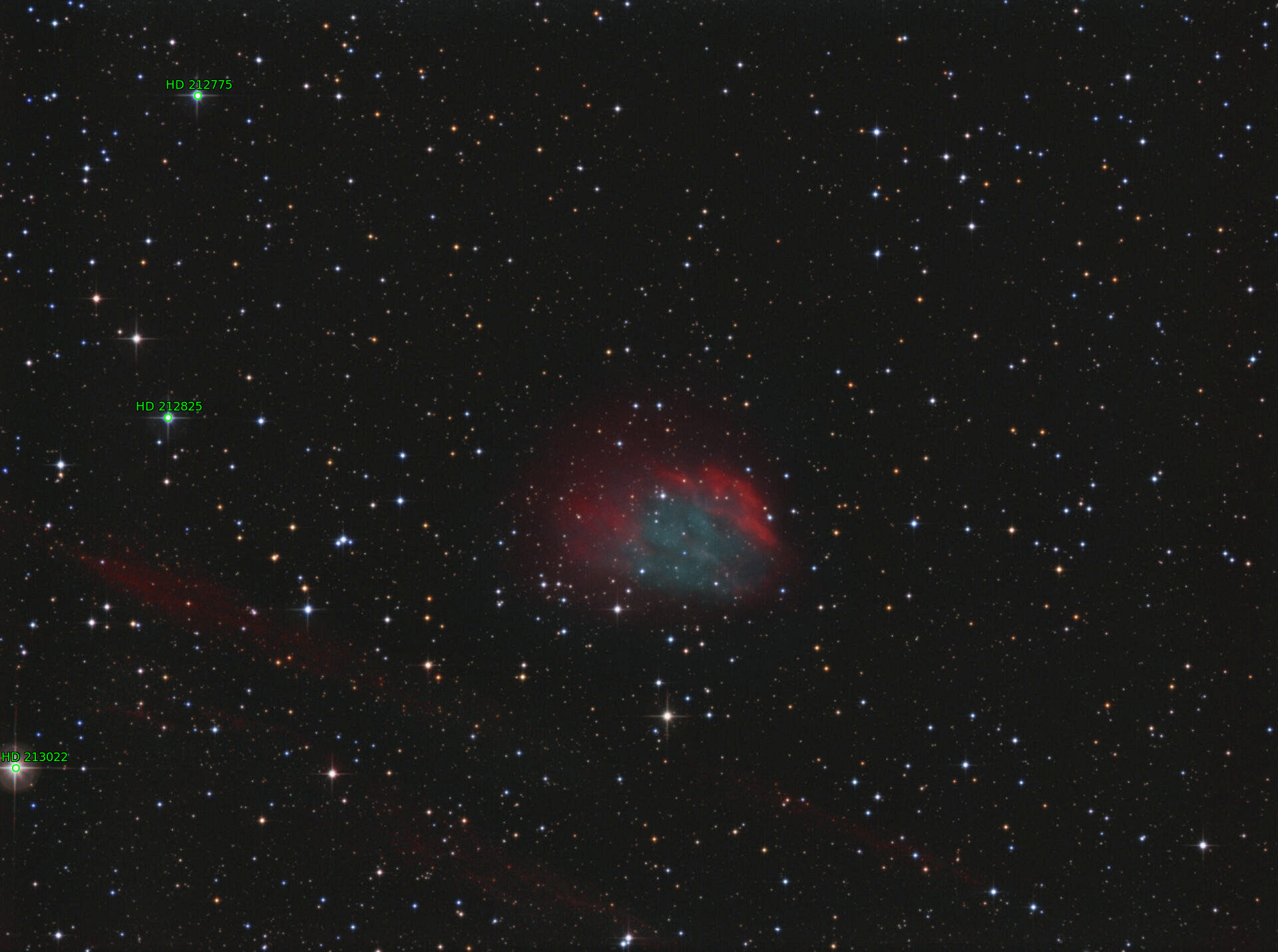Sternkarten-Overlay (Astrometry.net)