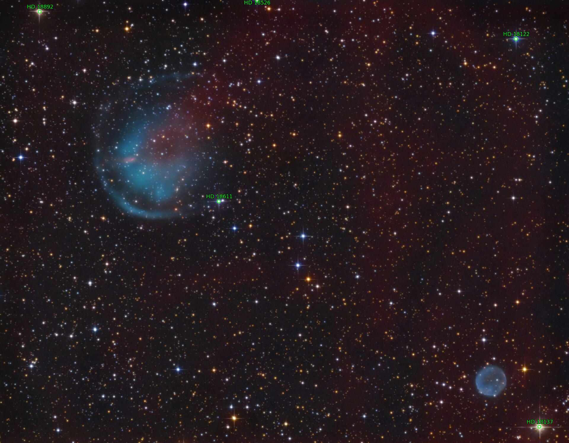 Sternkarten-Overlay (Astrometry.net)
