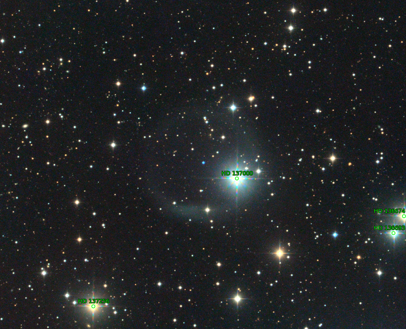 Sternkarten-Overlay (Astrometry.net)