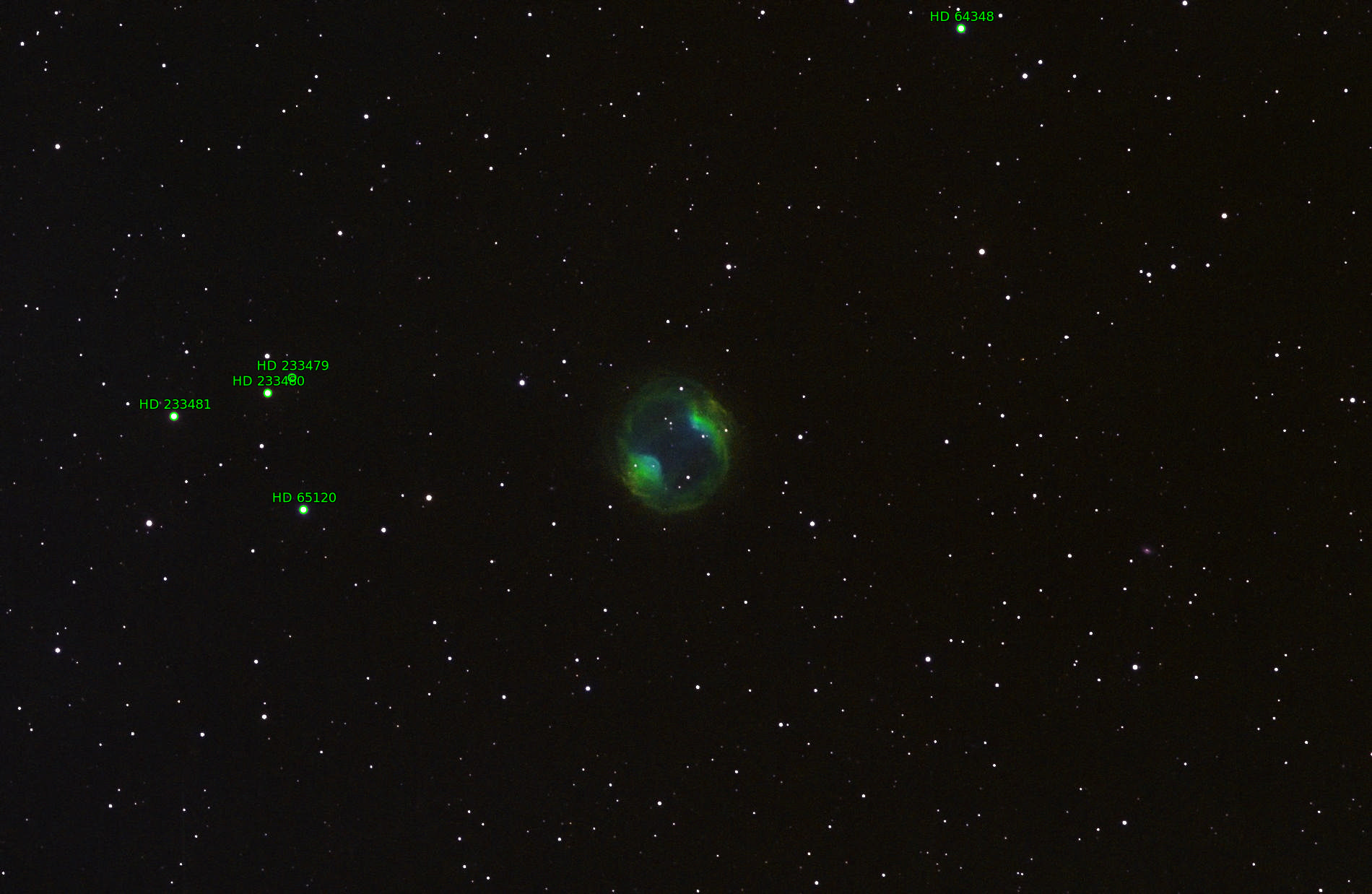 Sternkarten-Overlay (Astrometry.net)