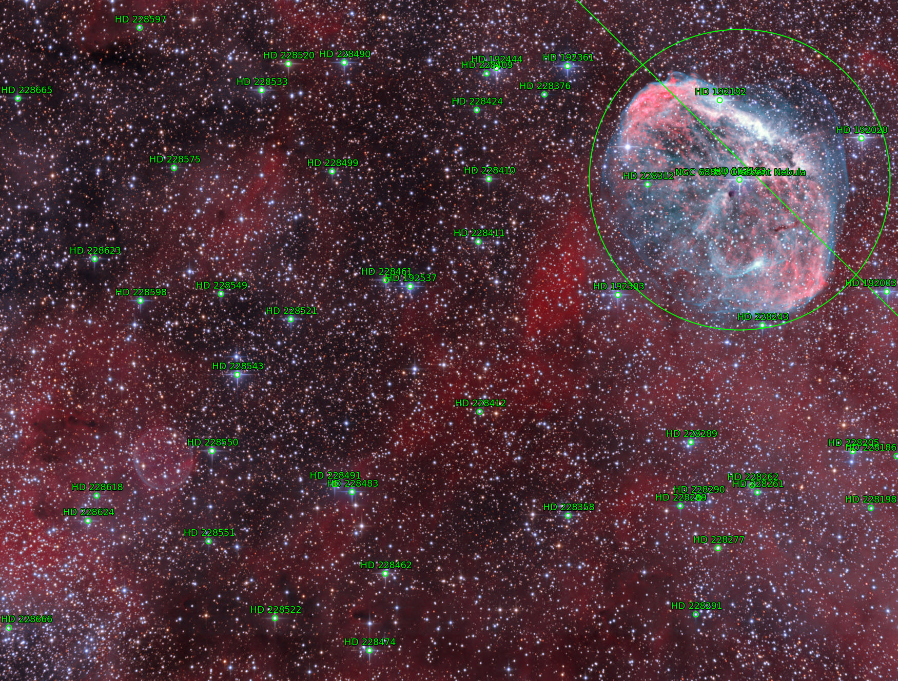 Sternkarten-Overlay (Astrometry.net)