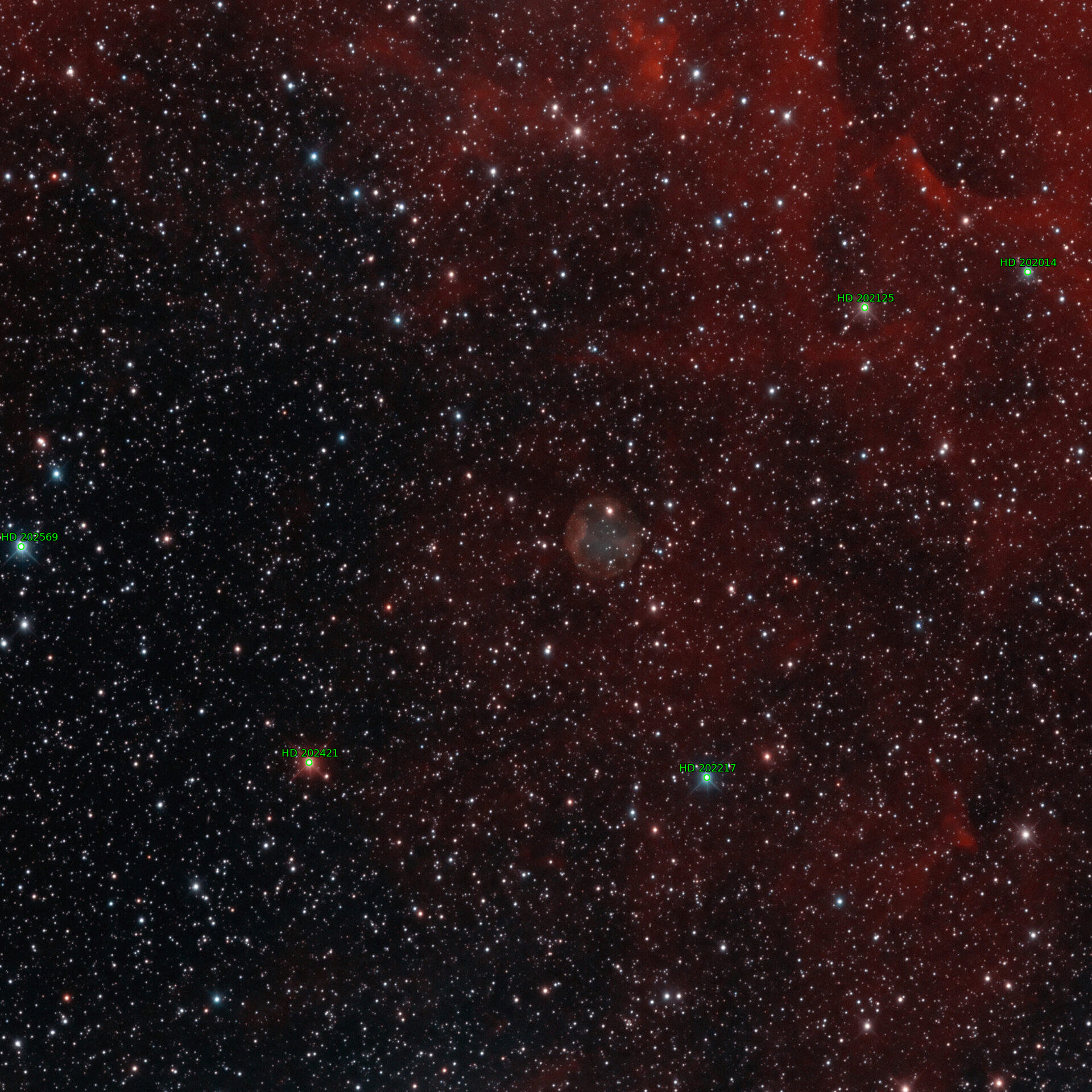 Sternkarten-Overlay (Astrometry.net)