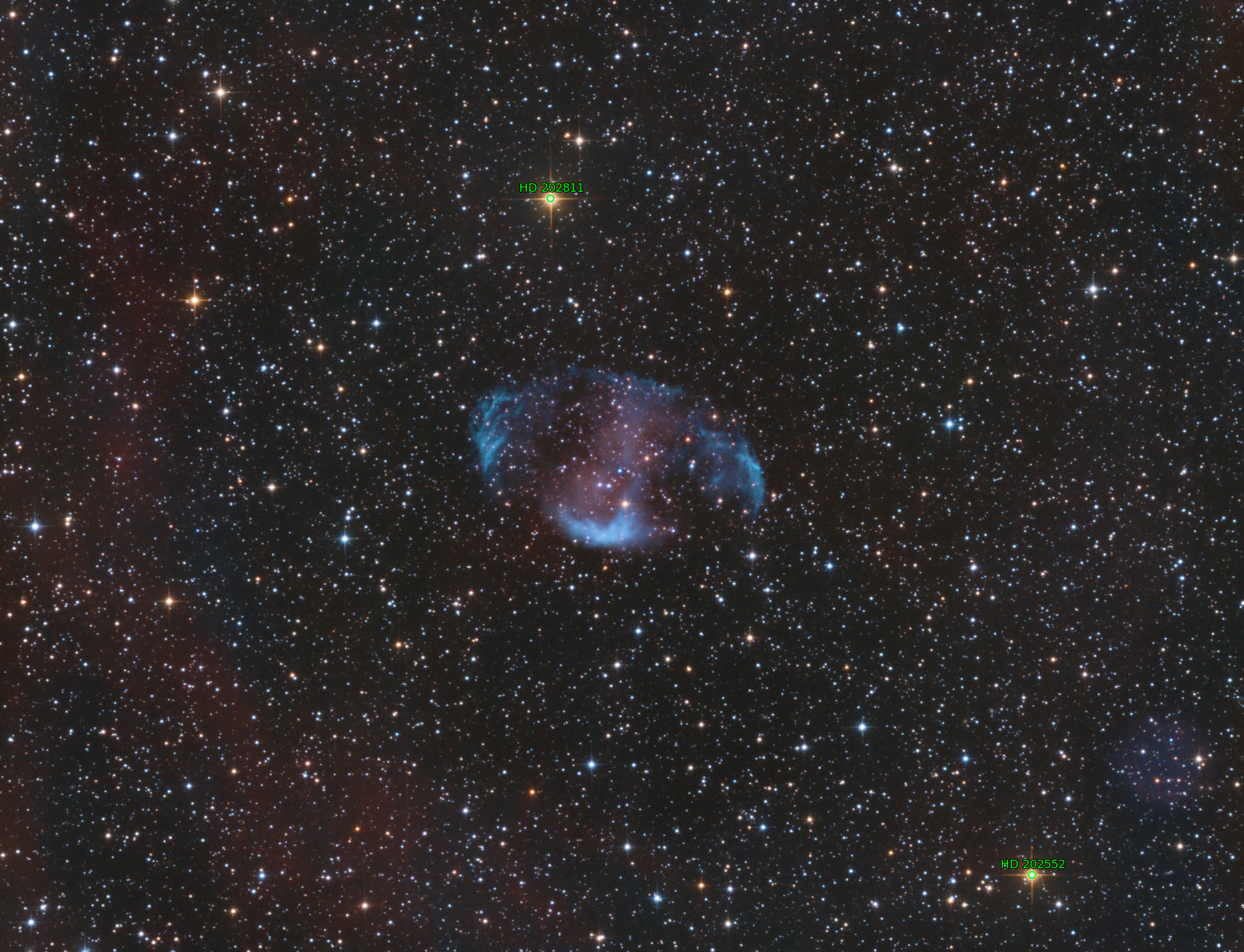 Sternkarten-Overlay (Astrometry.net)