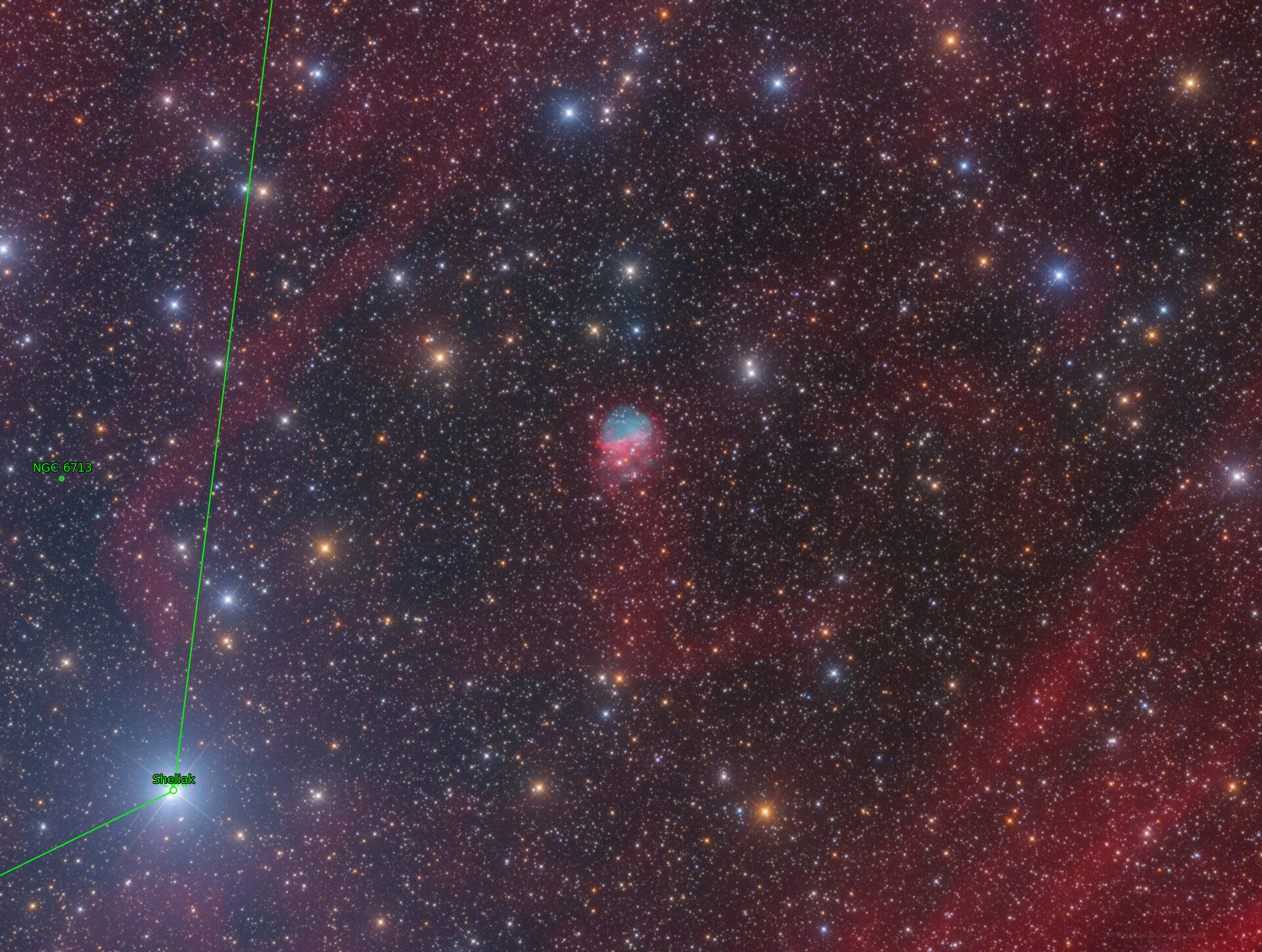 Sternkarten-Overlay (Astrometry.net)