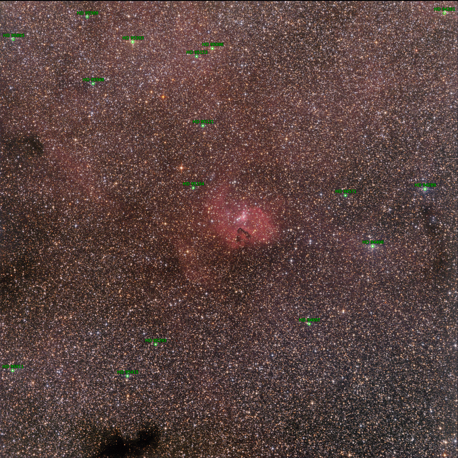 Sternkarten-Overlay (Astrometry.net)