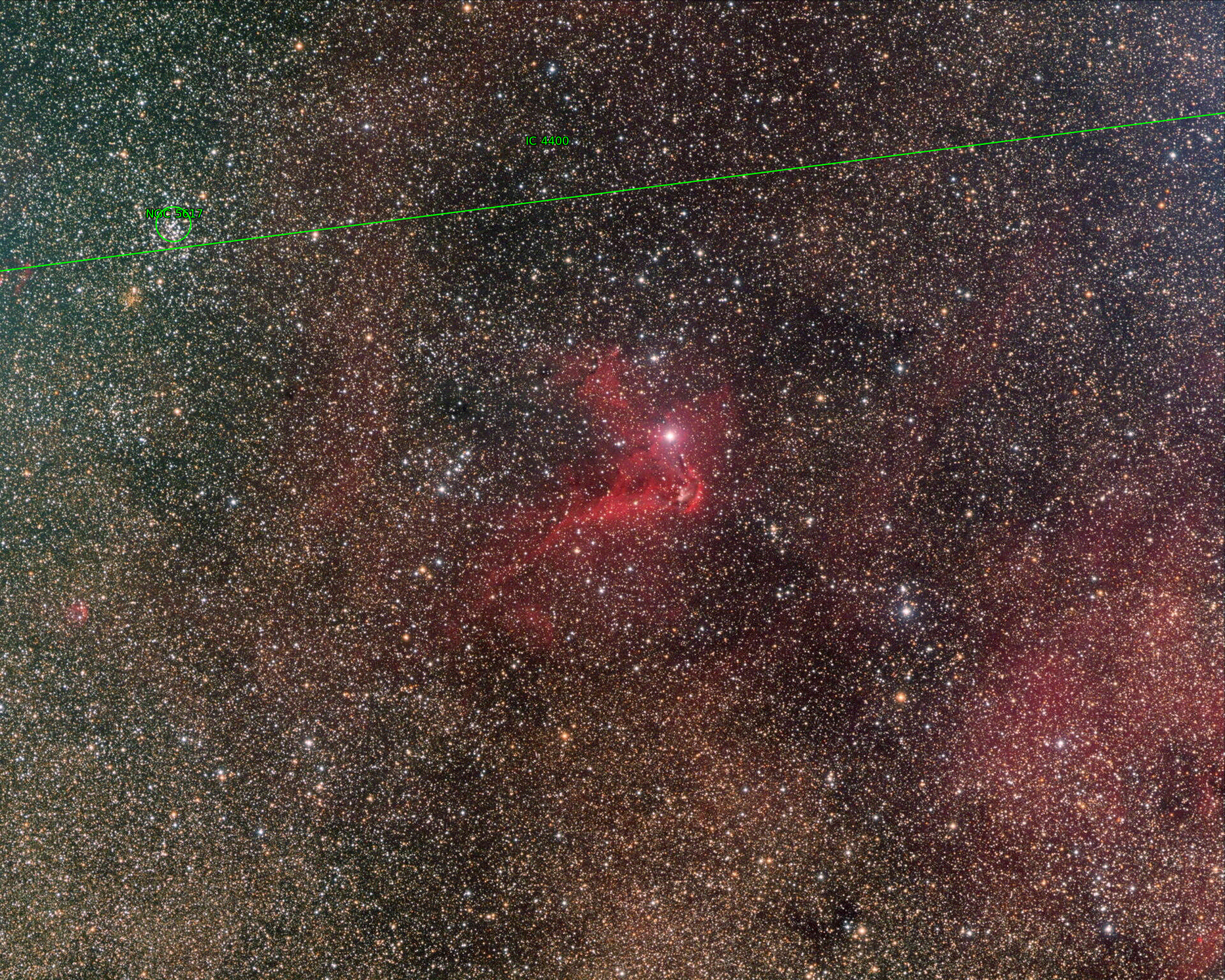 Sternkarten-Overlay (Astrometry.net)