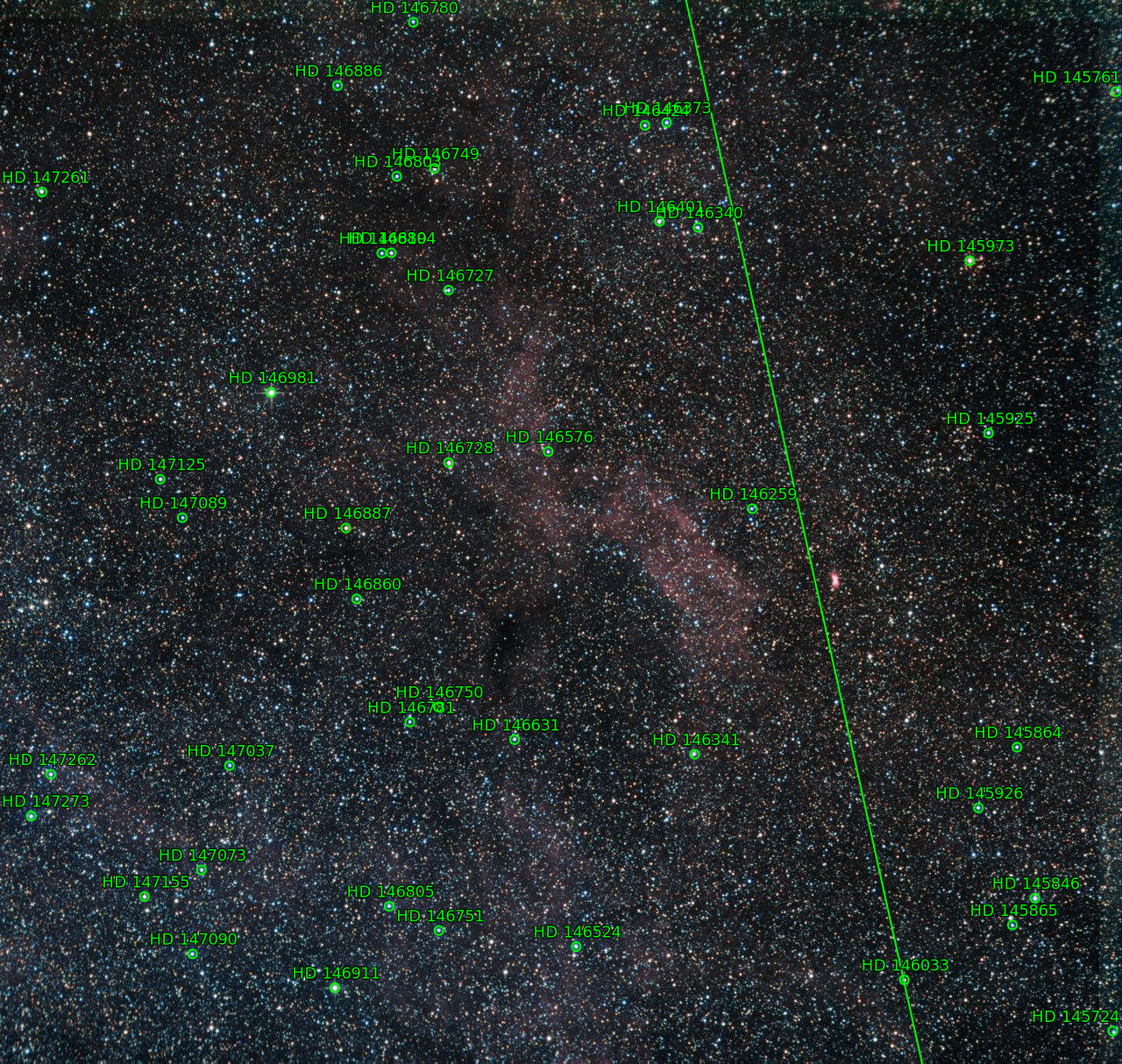 Sternkarten-Overlay (Astrometry.net)