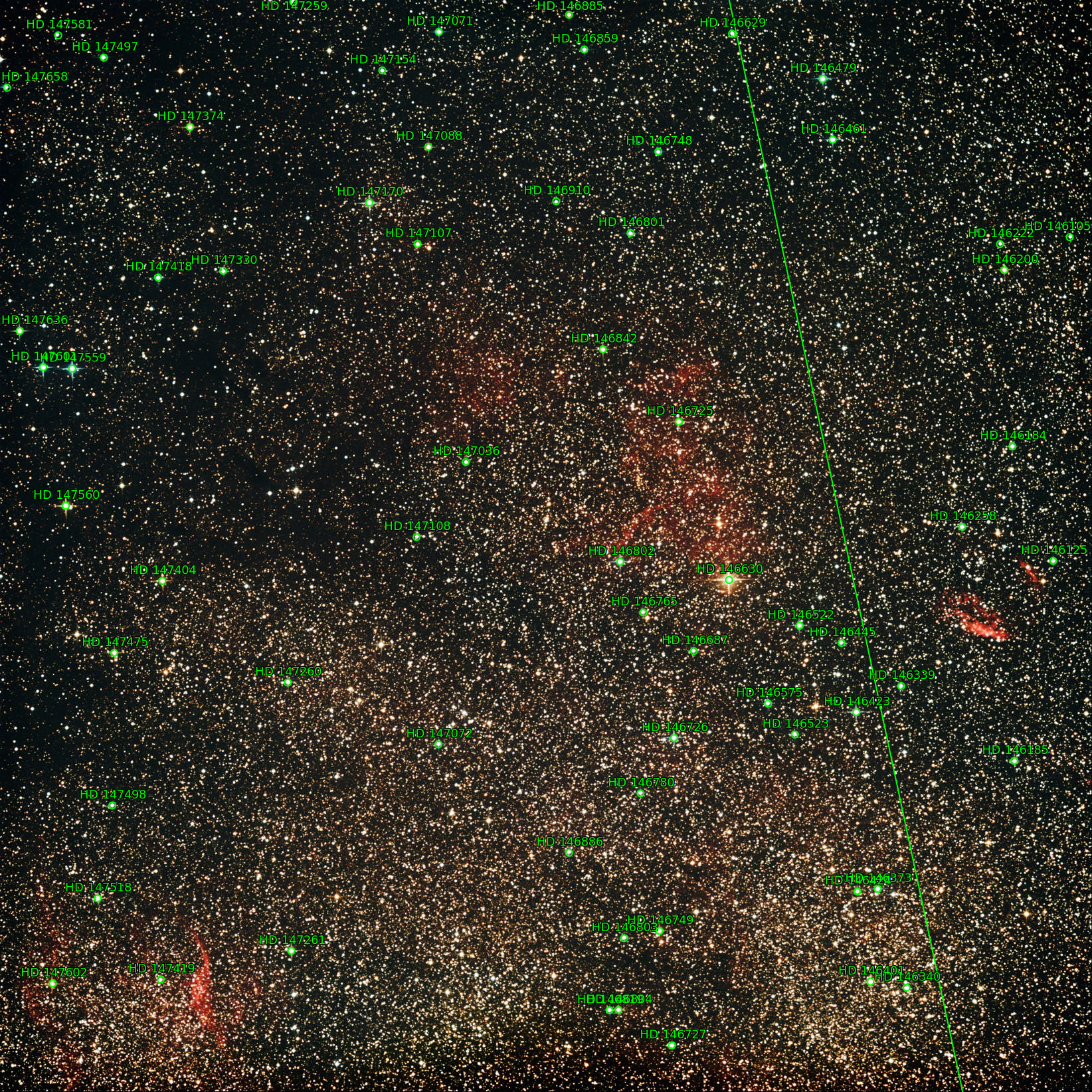Sternkarten-Overlay (Astrometry.net)