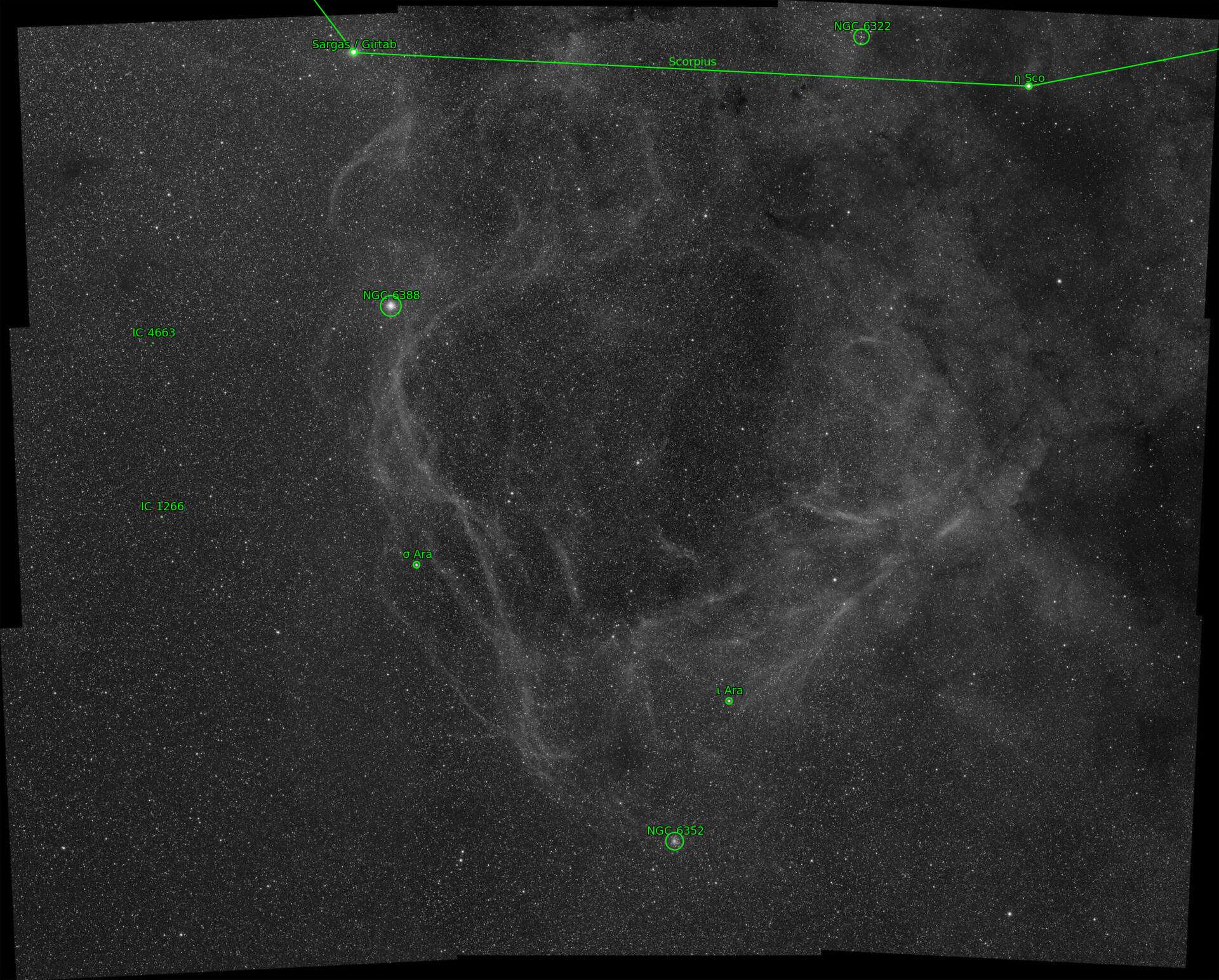 Sternkarten-Overlay (Astrometry.net)