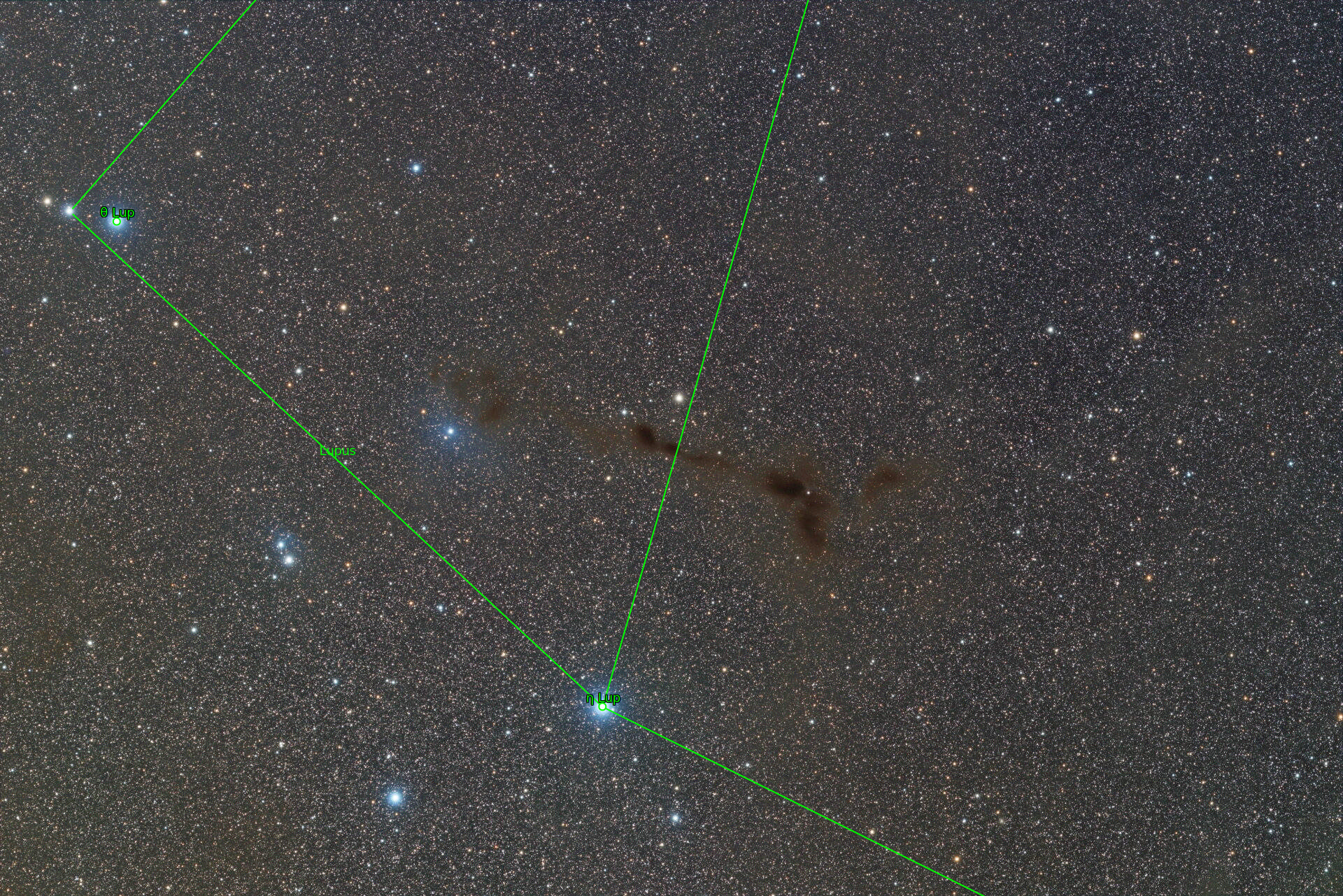 Sternkarten-Overlay (Astrometry.net)