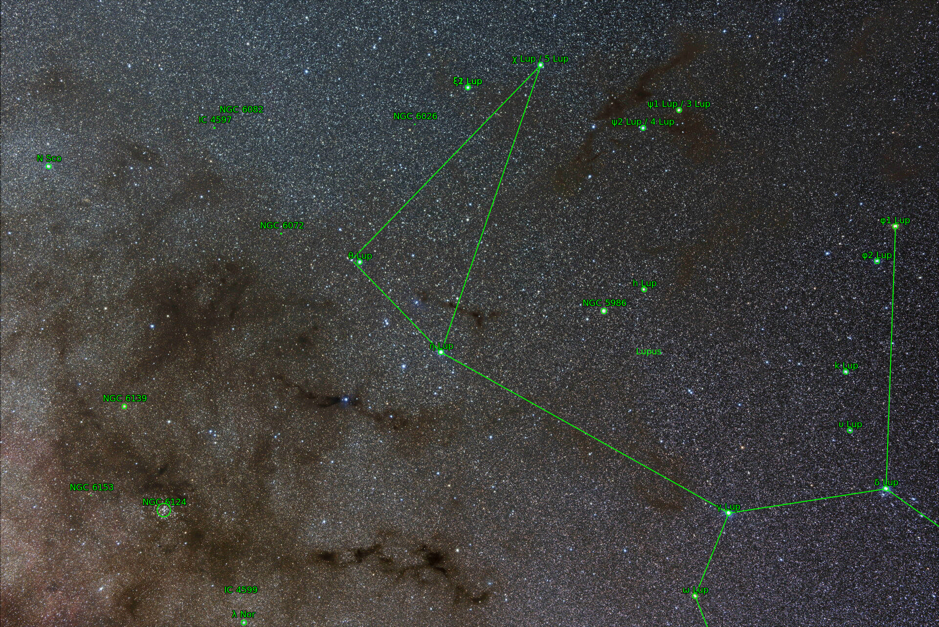 Sternkarten-Overlay (Astrometry.net)
