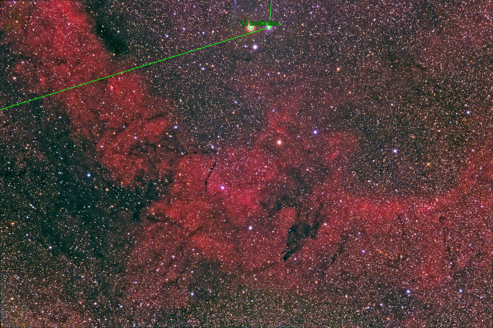 Sternkarten-Overlay (Astrometry.net)