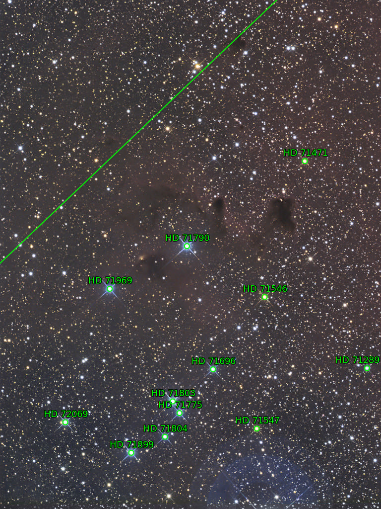 Sternkarten-Overlay (Astrometry.net)