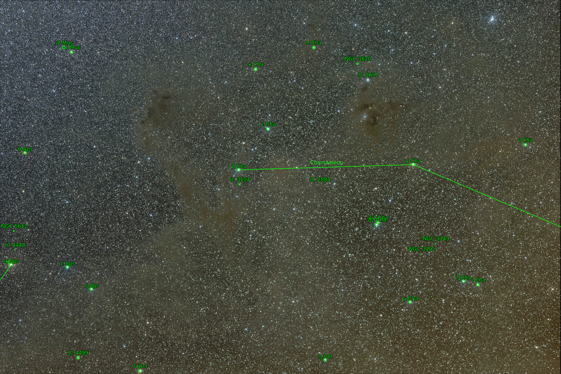 Sternkarten-Overlay (Astrometry.net)
