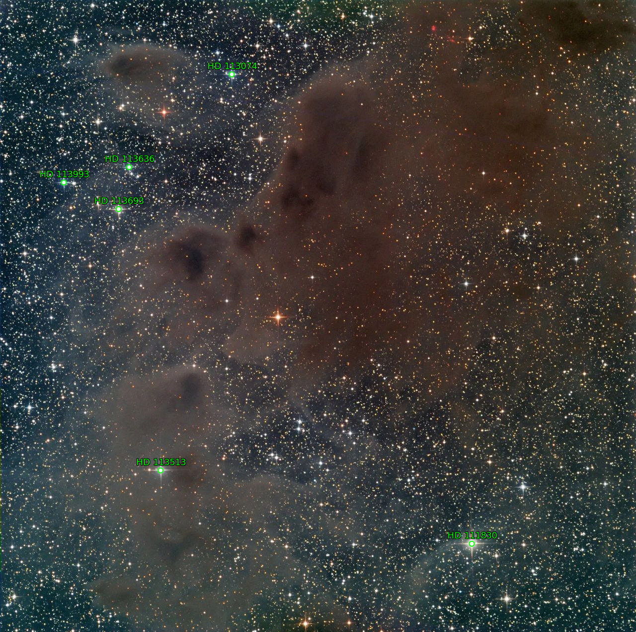 Sternkarten-Overlay (Astrometry.net)