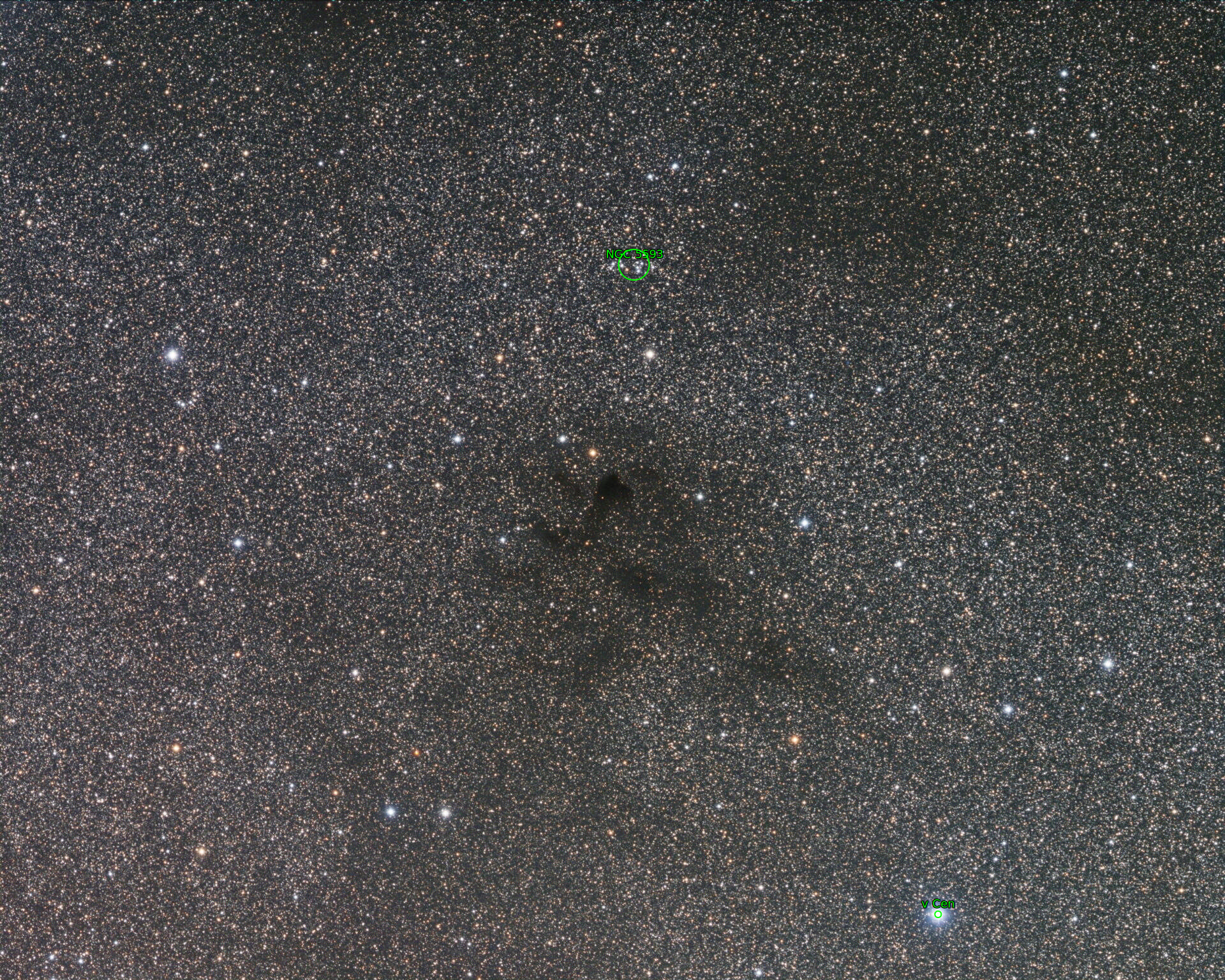 Sternkarten-Overlay (Astrometry.net)