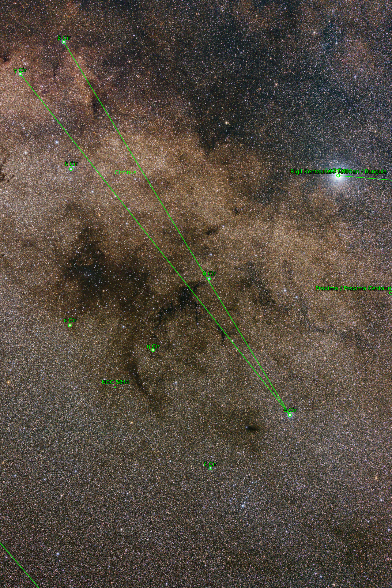 Sternkarten-Overlay (Astrometry.net)