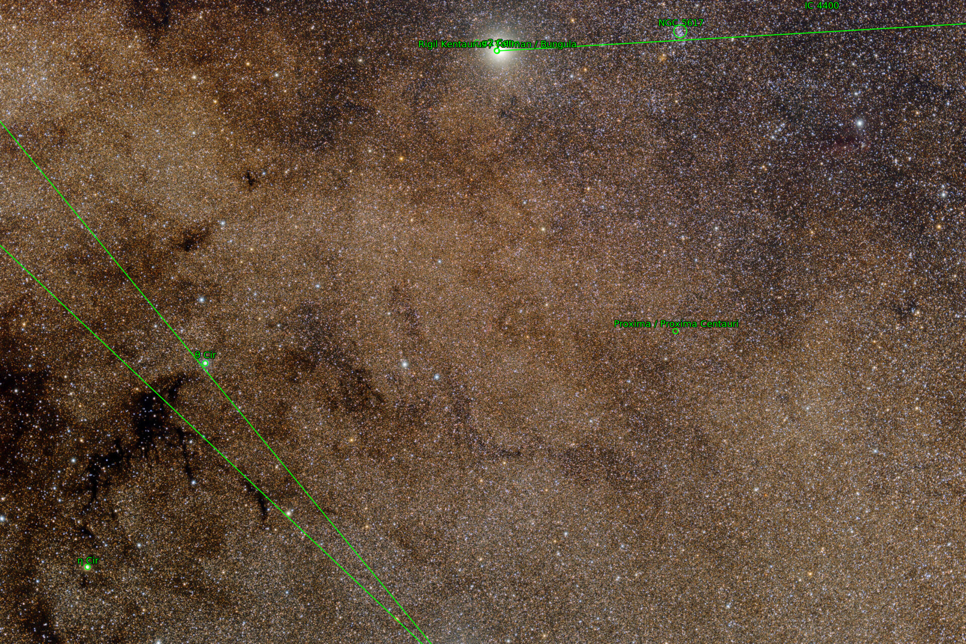 Sternkarten-Overlay (Astrometry.net)