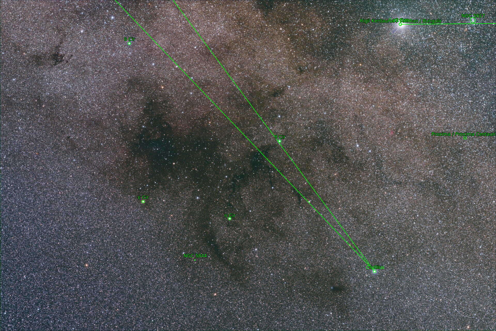Sternkarten-Overlay (Astrometry.net)