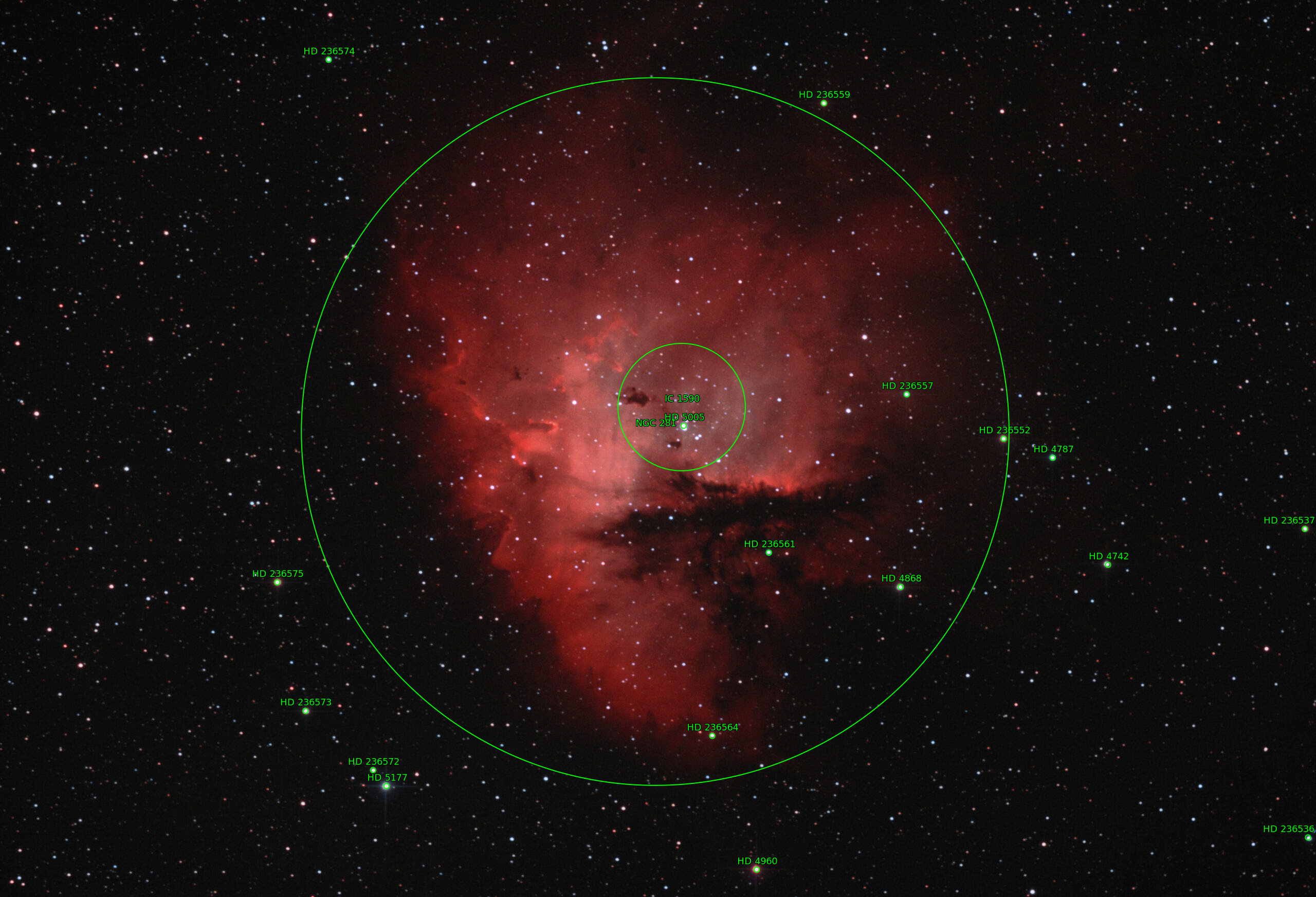 Sternkarten-Overlay (Astrometry.net)