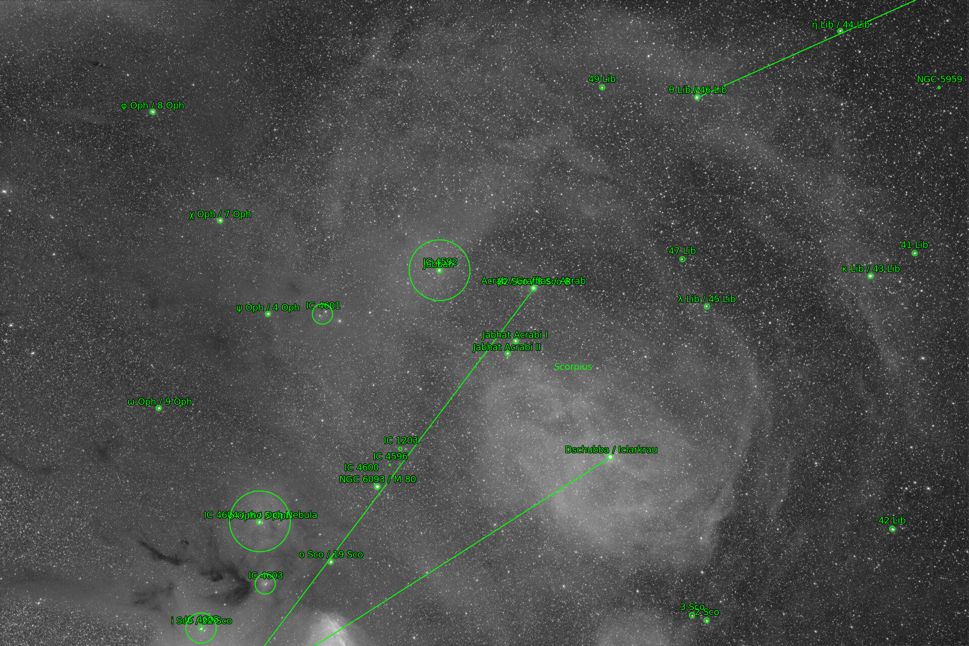 Sternkarten-Overlay (Astrometry.net)