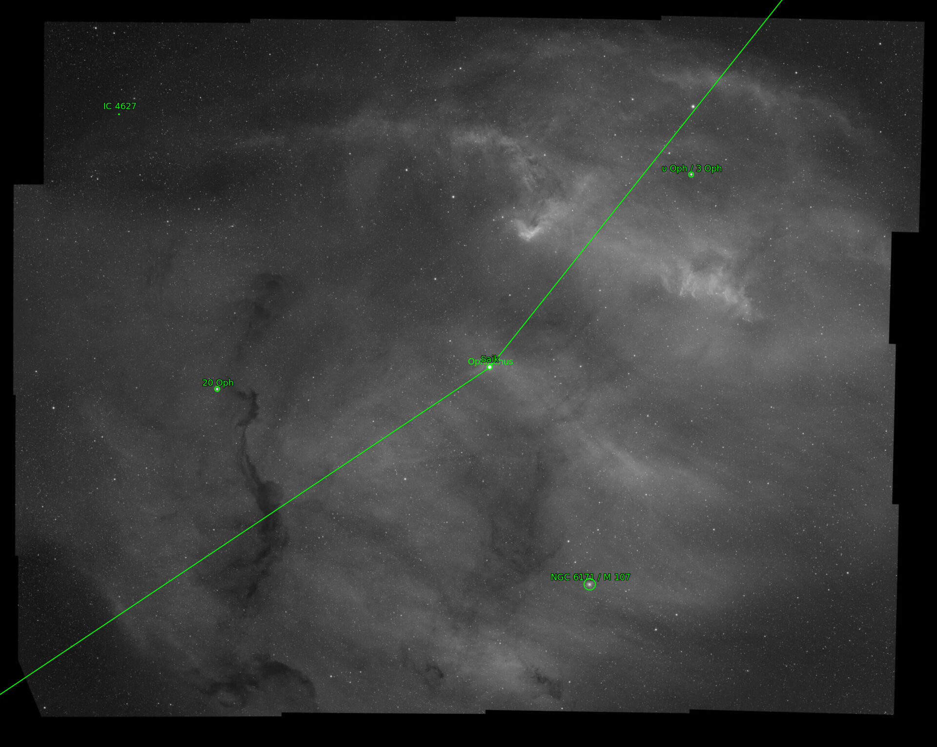 Sternkarten-Overlay (Astrometry.net)