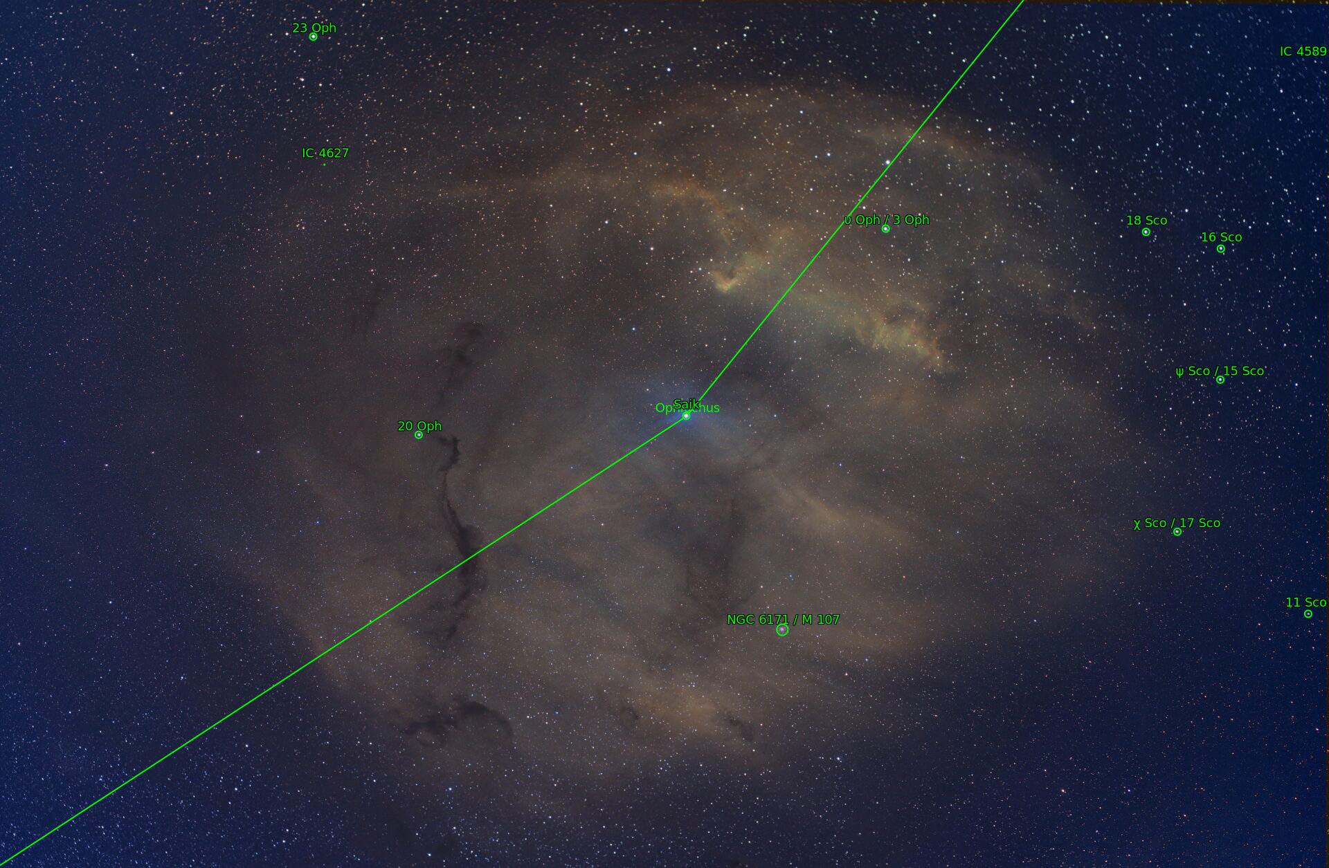 Sternkarten-Overlay (Astrometry.net)