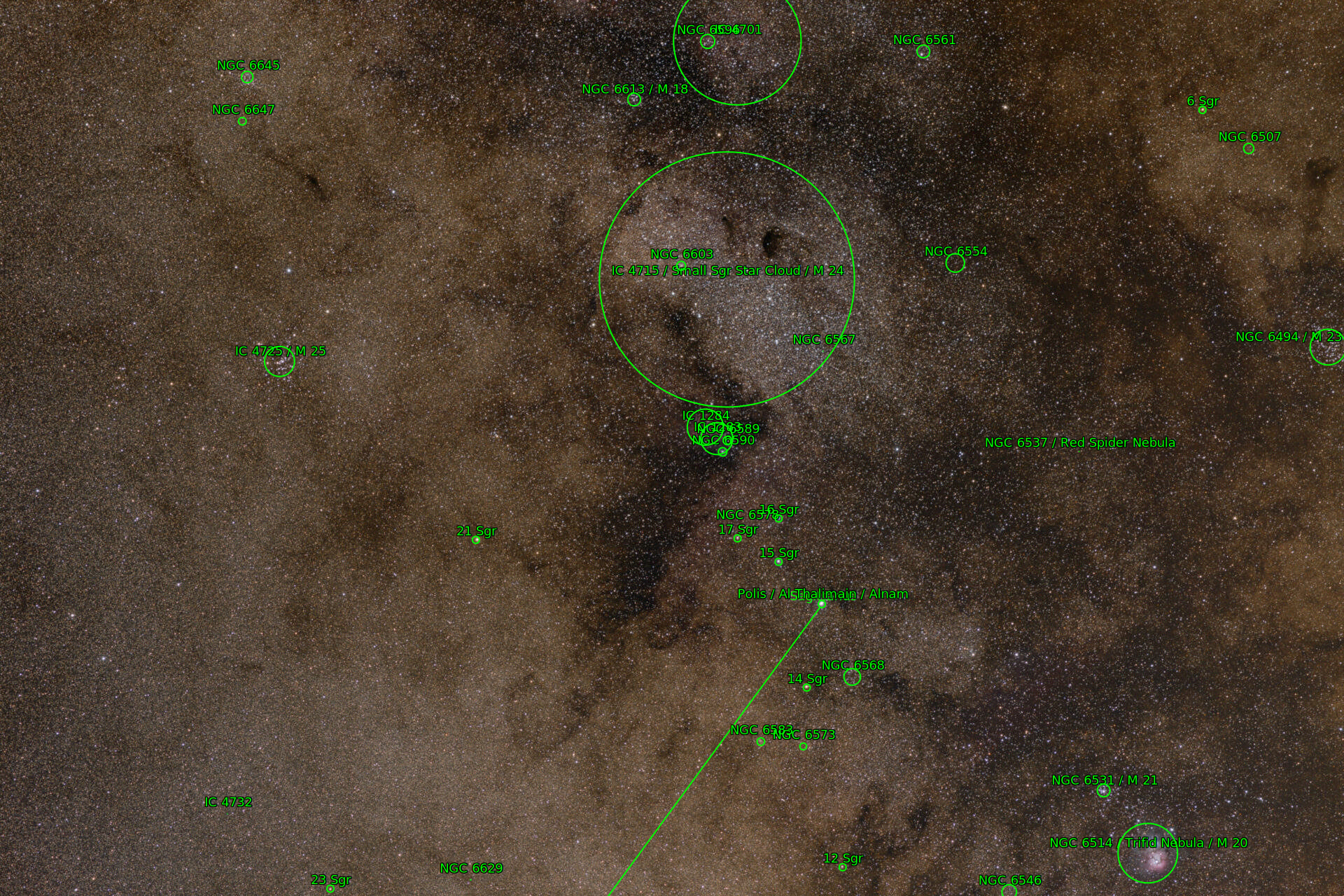 Sternkarten-Overlay (Astrometry.net)