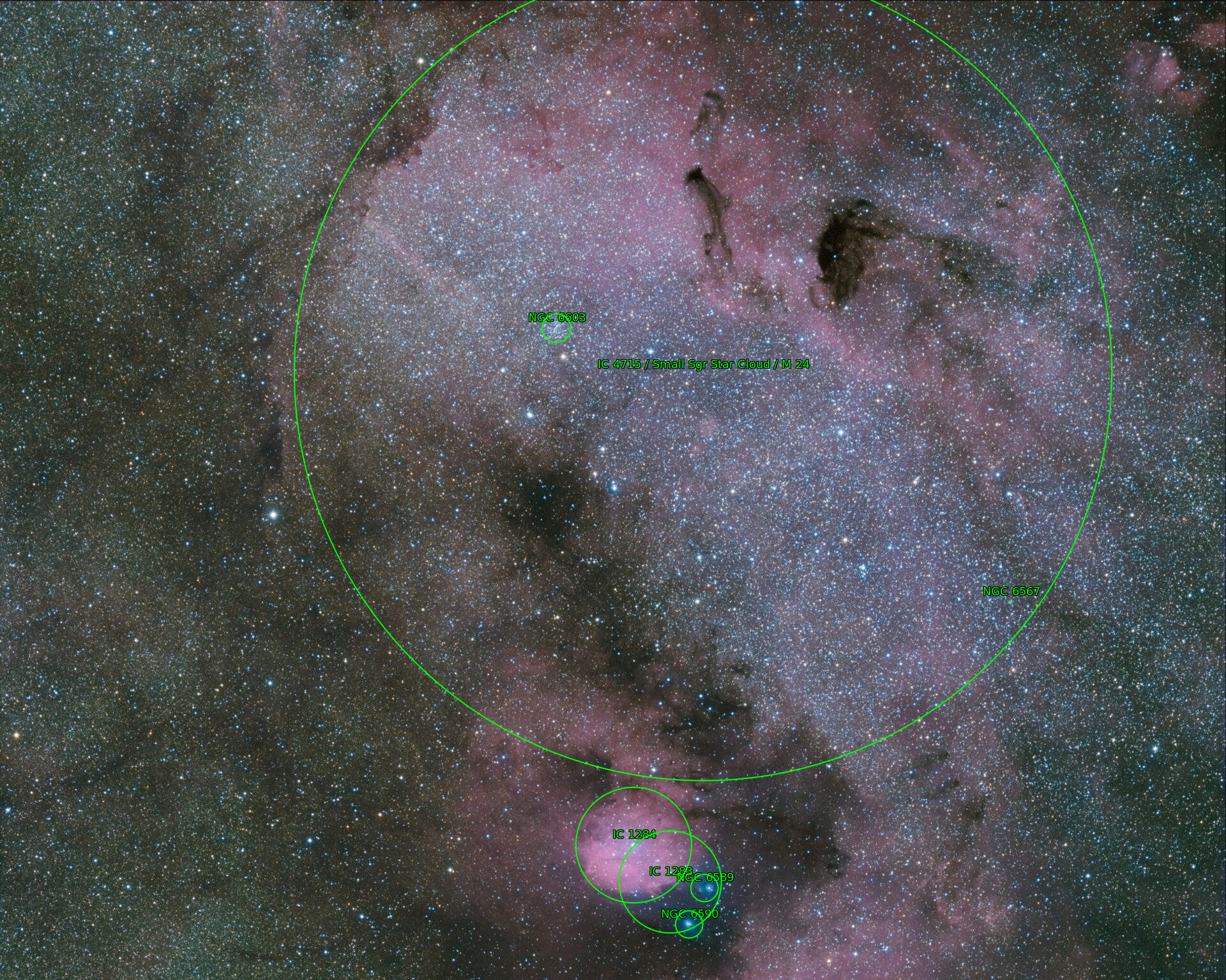 Sternkarten-Overlay (Astrometry.net)