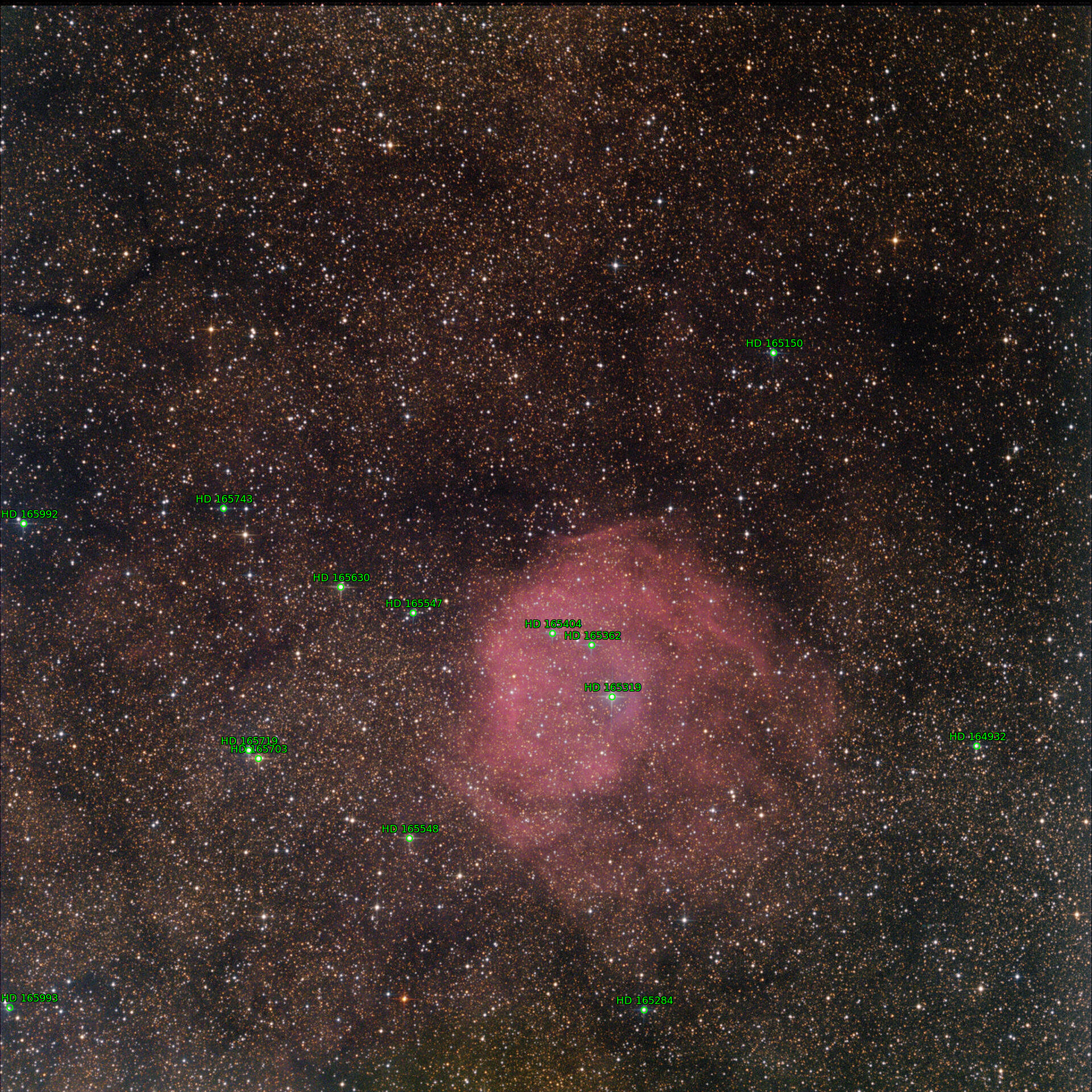 Sternkarten-Overlay (Astrometry.net)
