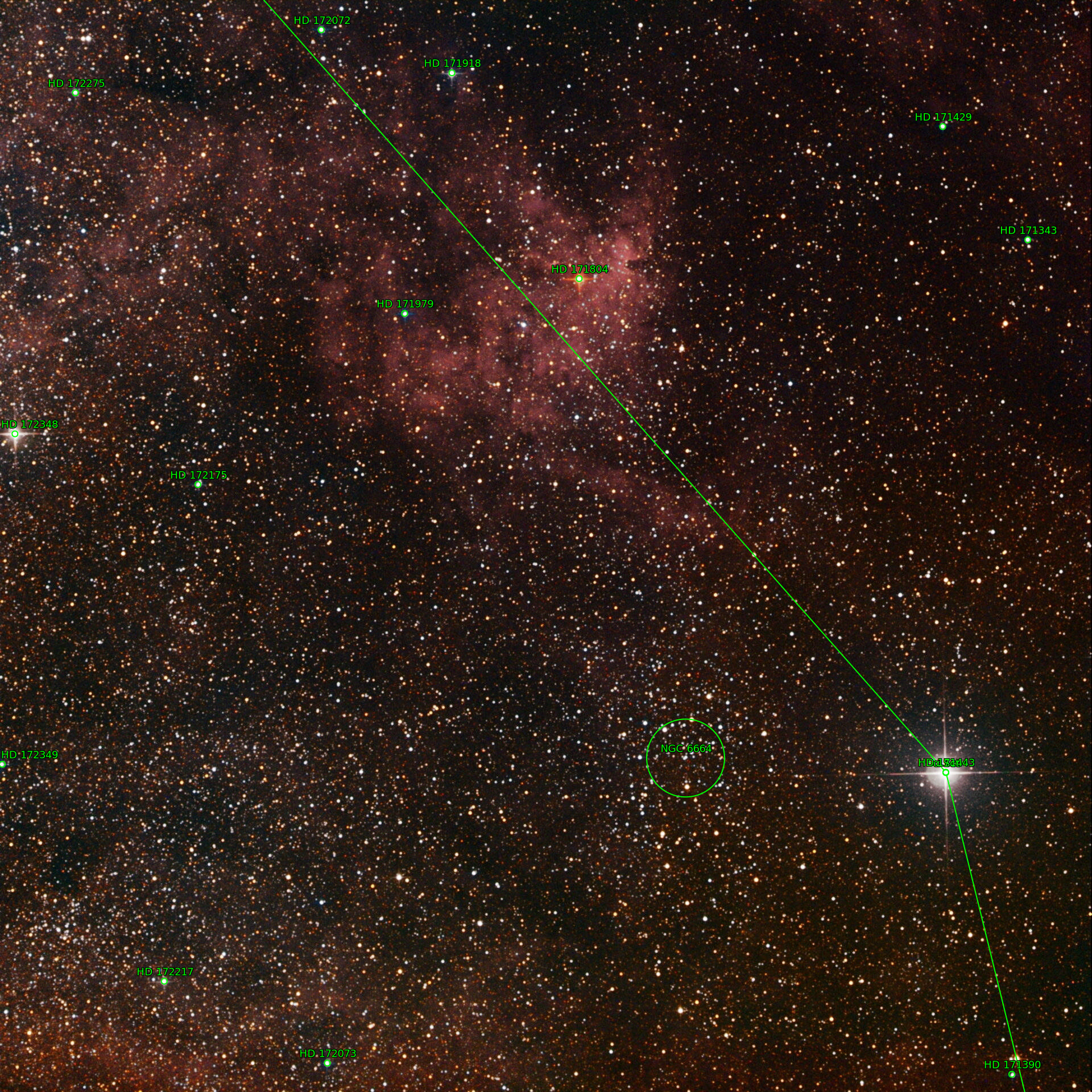 Sternkarten-Overlay (Astrometry.net)