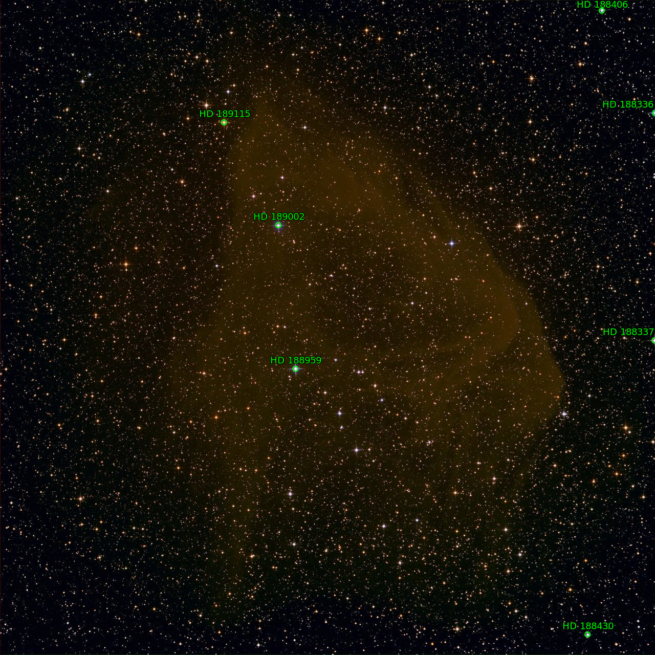 Sternkarten-Overlay (Astrometry.net)