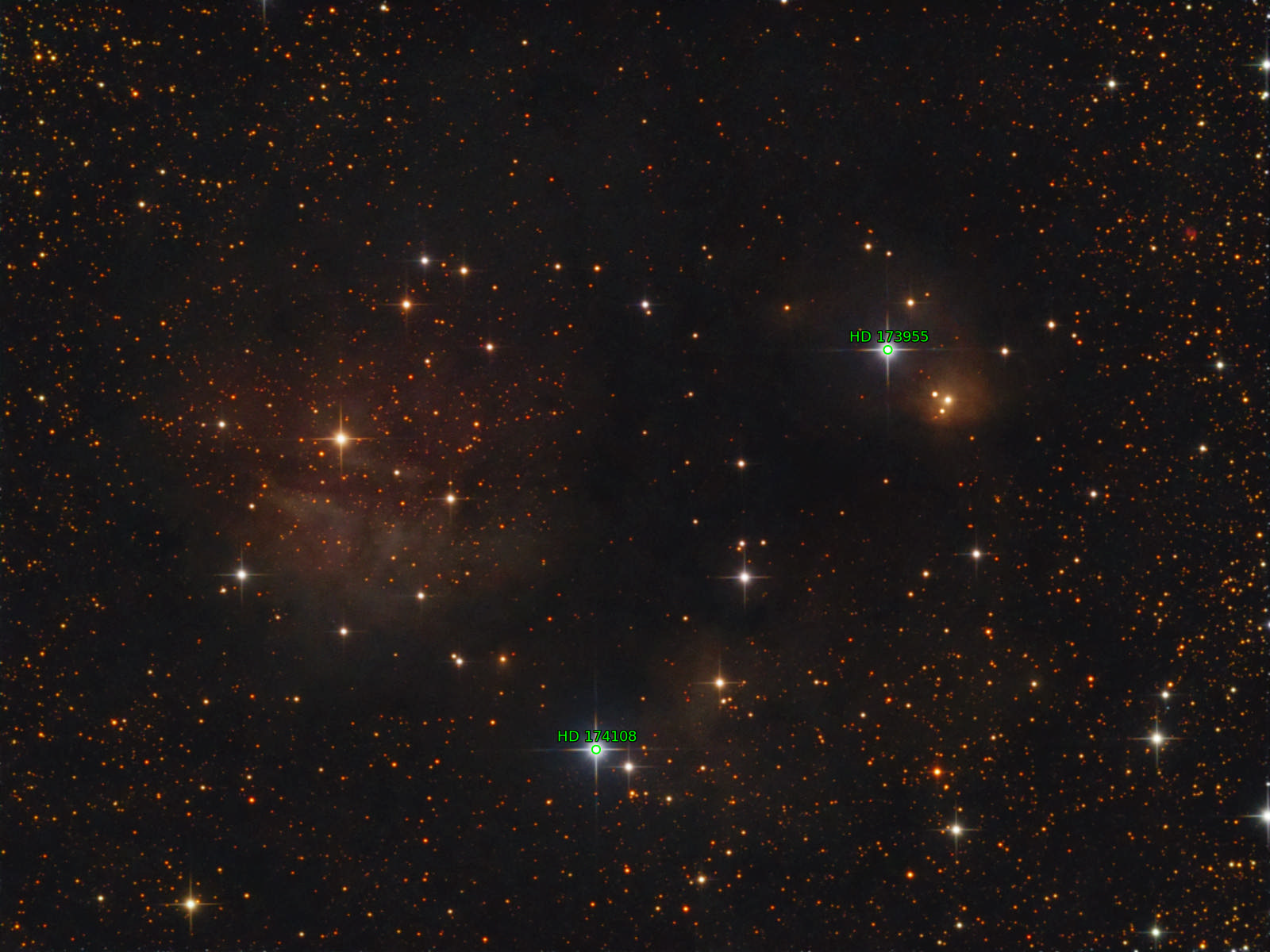 Sternkarten-Overlay (Astrometry.net)