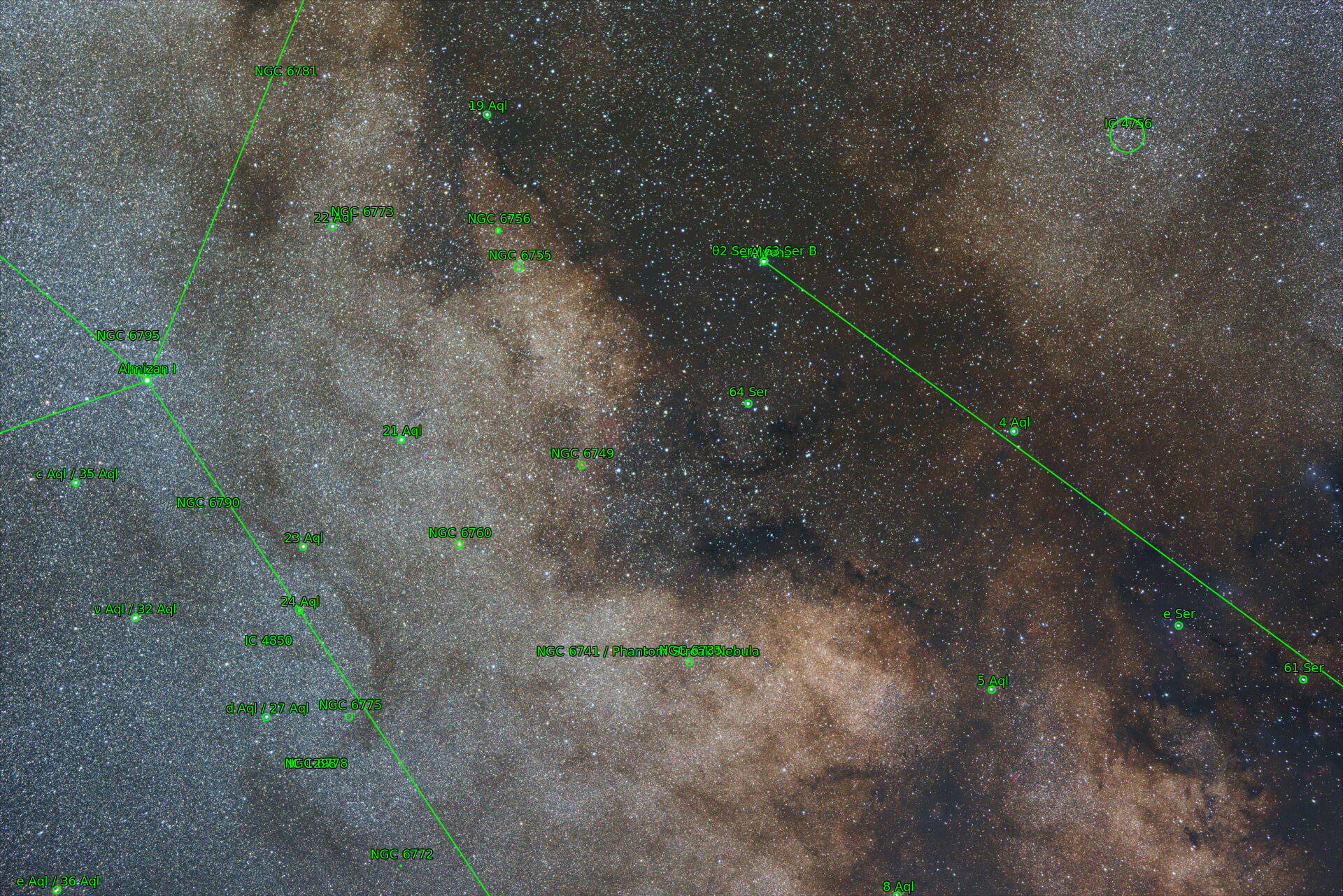 Sternkarten-Overlay (Astrometry.net)