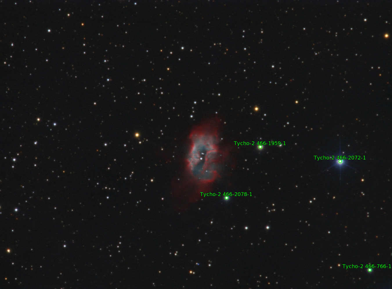 Sternkarten-Overlay (Astrometry.net)