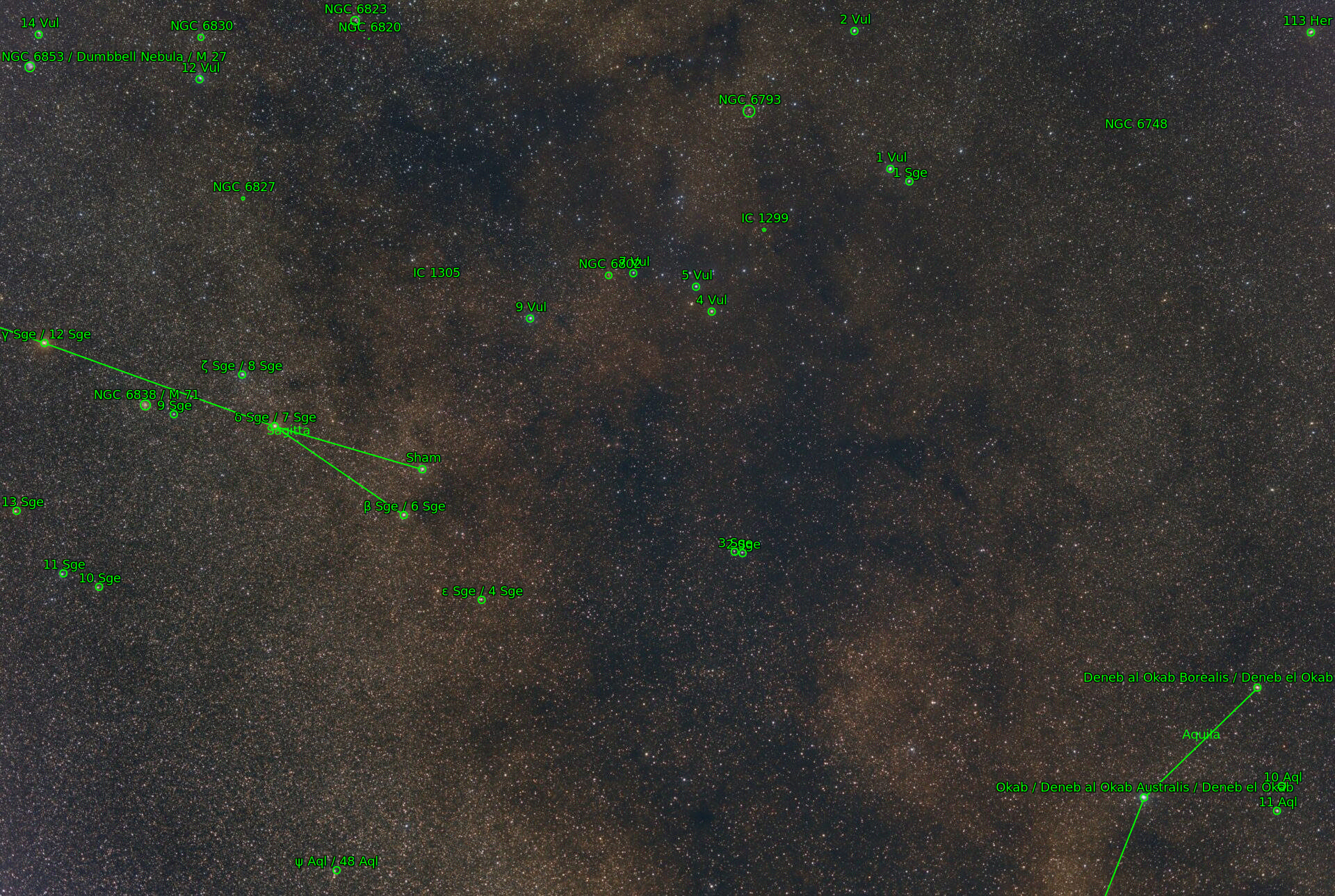 Sternkarten-Overlay (Astrometry.net)