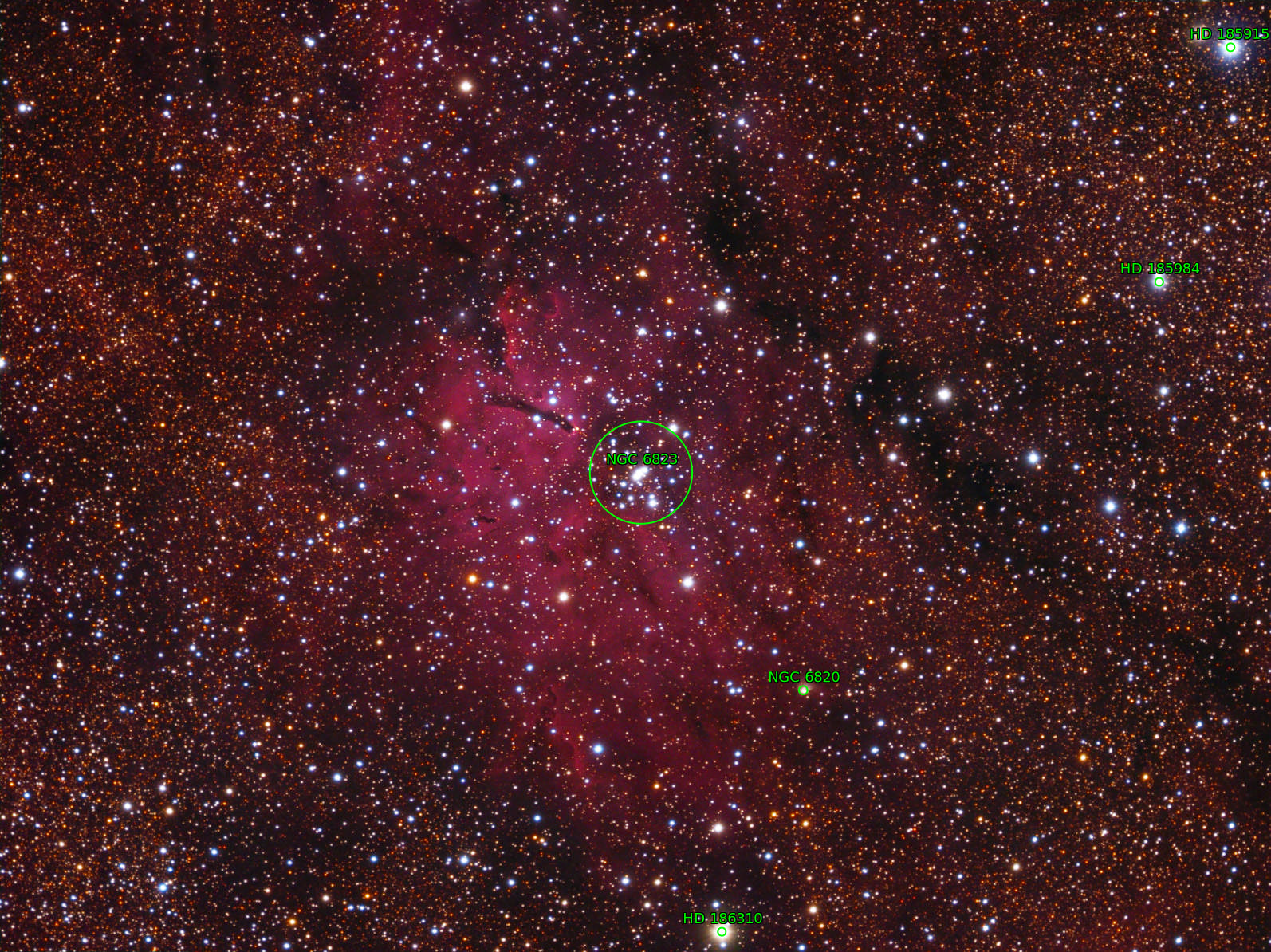 Sternkarten-Overlay (Astrometry.net)