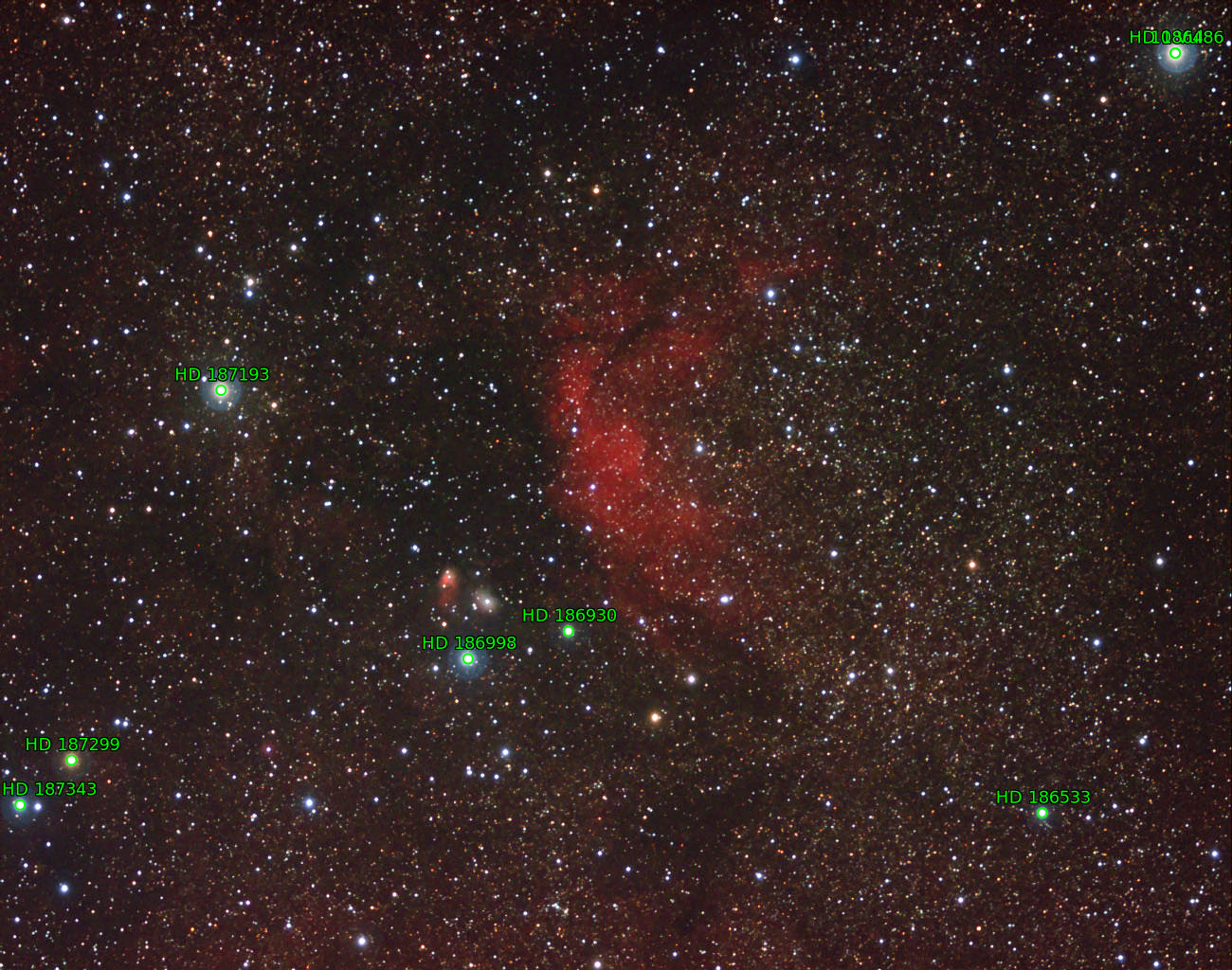 Sternkarten-Overlay (Astrometry.net)