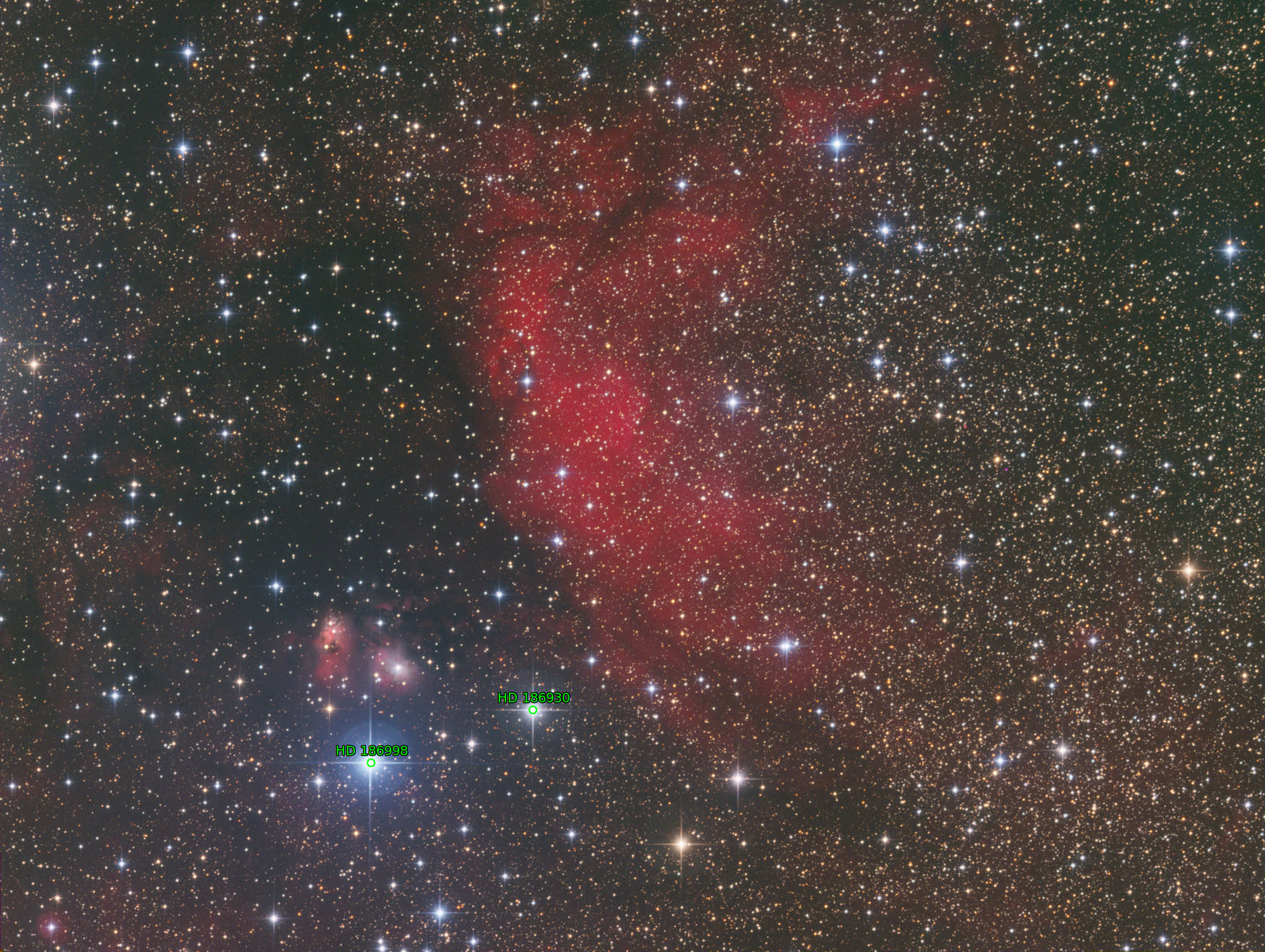 Sternkarten-Overlay (Astrometry.net)