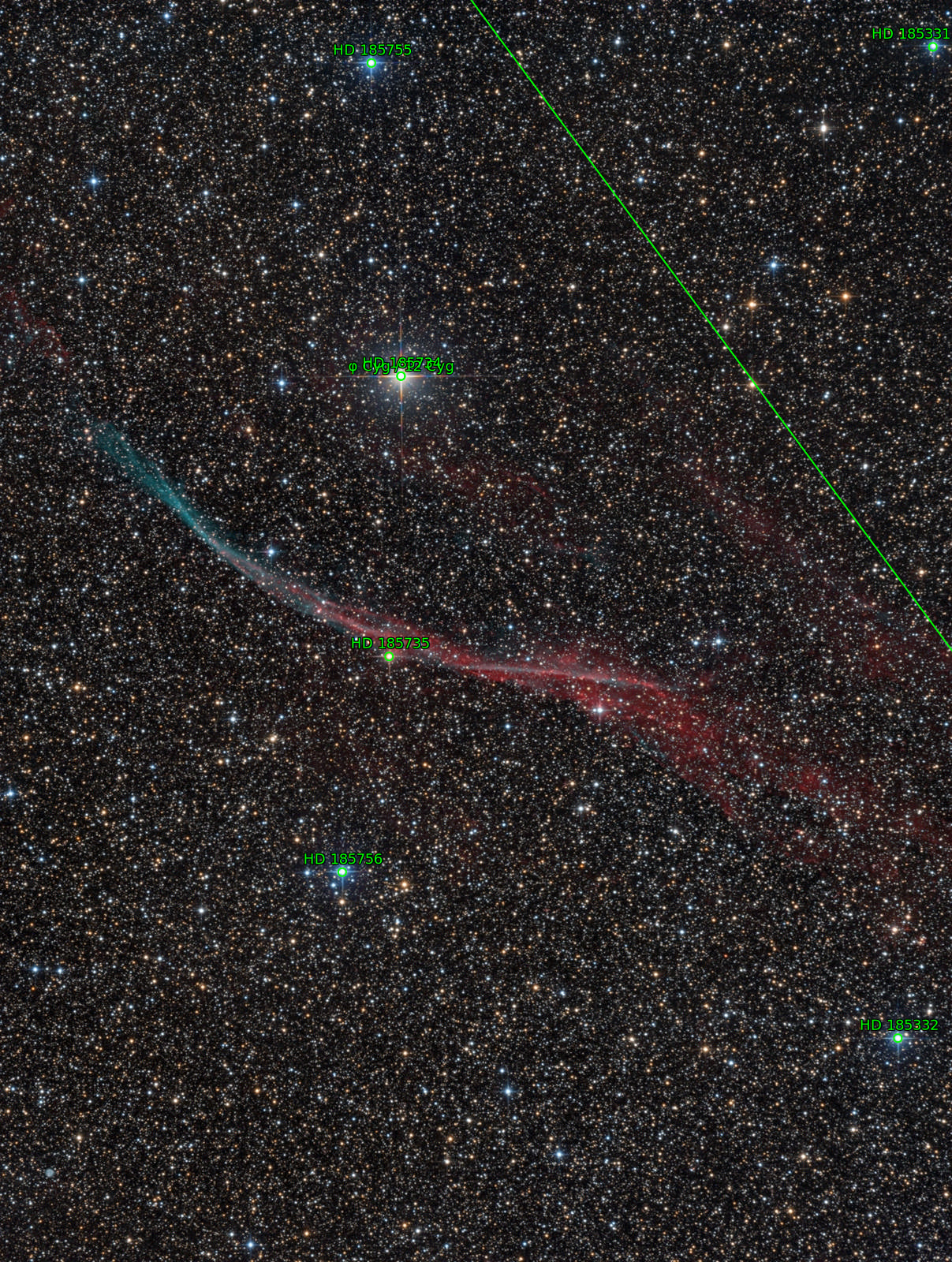 Sternkarten-Overlay (Astrometry.net)