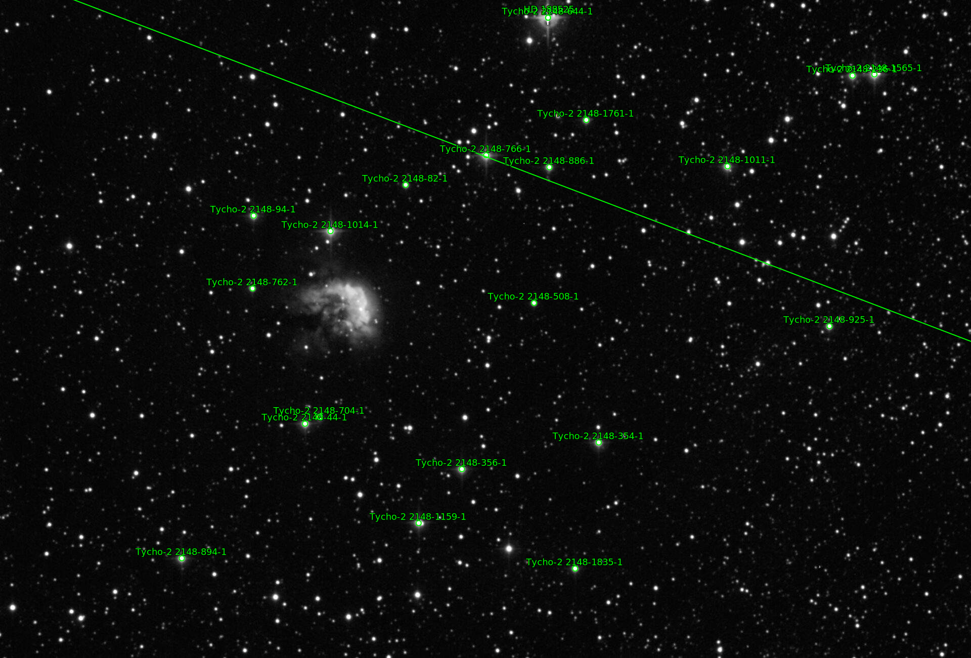 Sternkarten-Overlay (Astrometry.net)