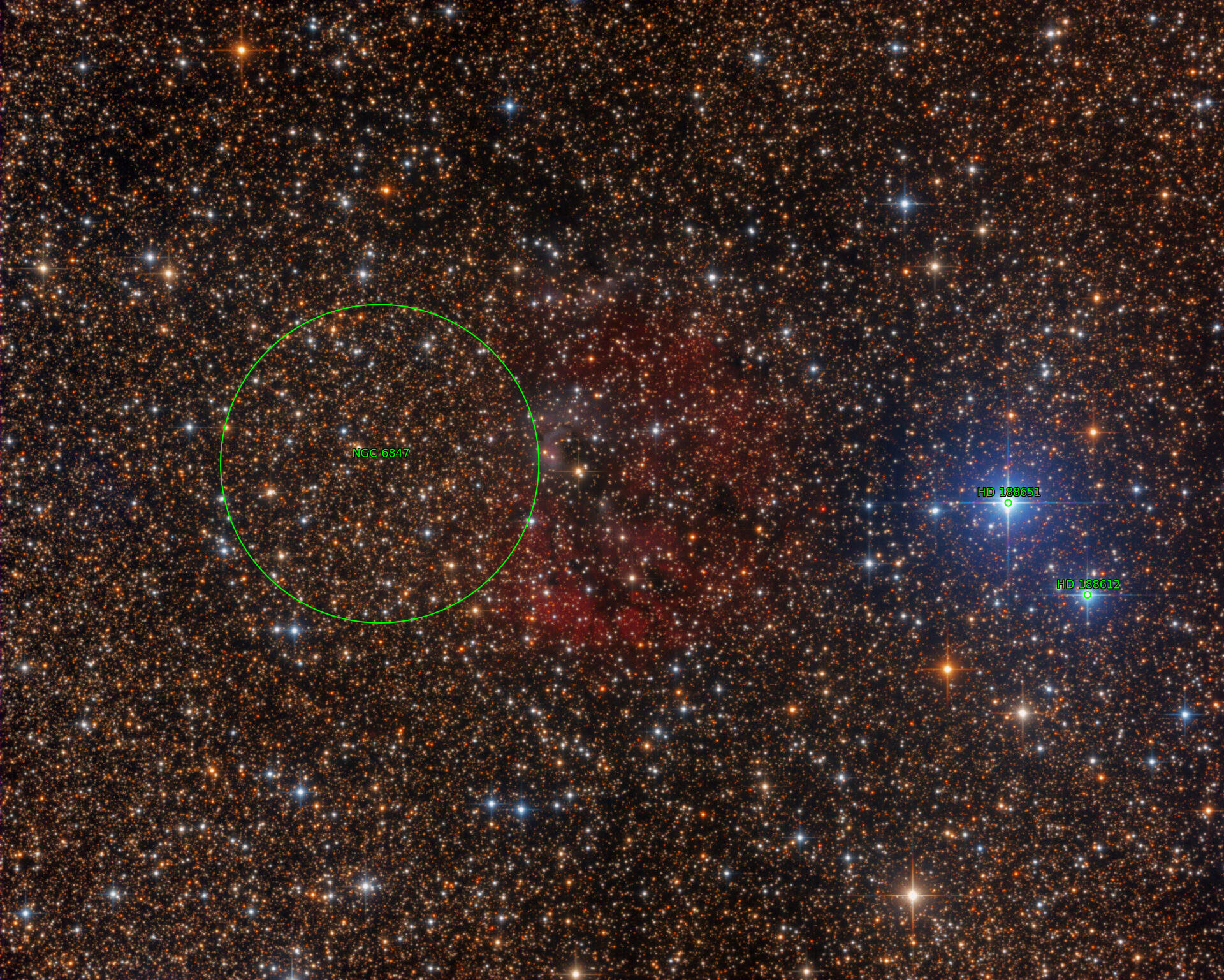 Sternkarten-Overlay (Astrometry.net)