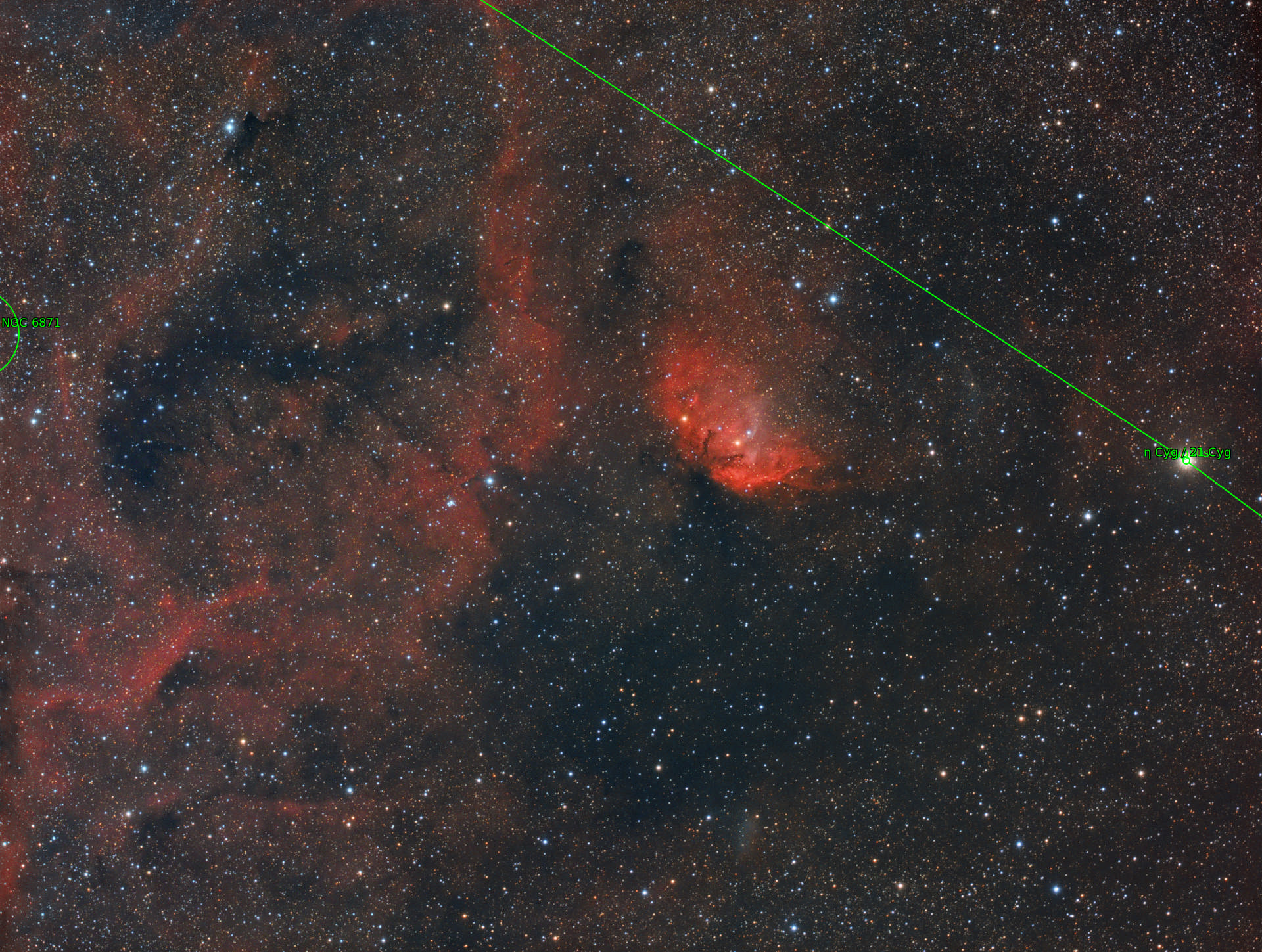 Sternkarten-Overlay (Astrometry.net)