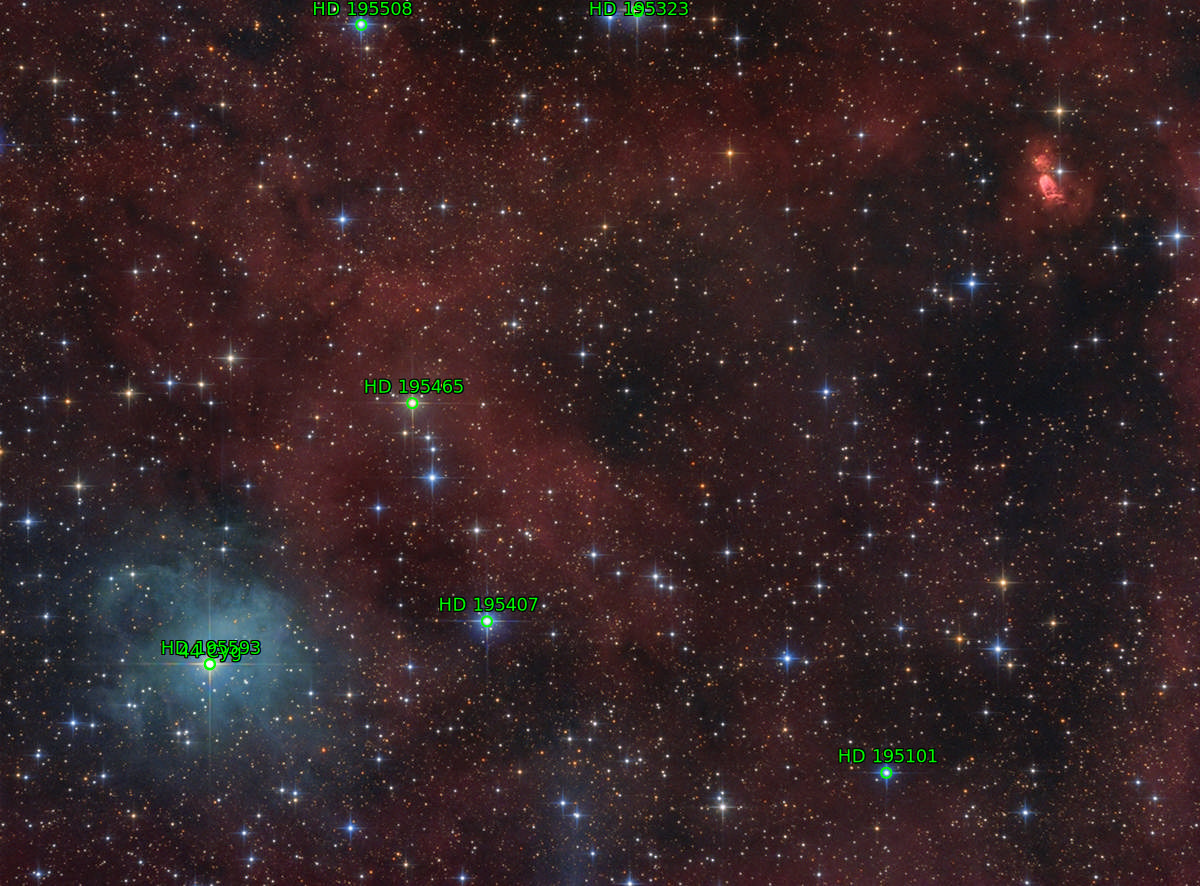 Sternkarten-Overlay (Astrometry.net)